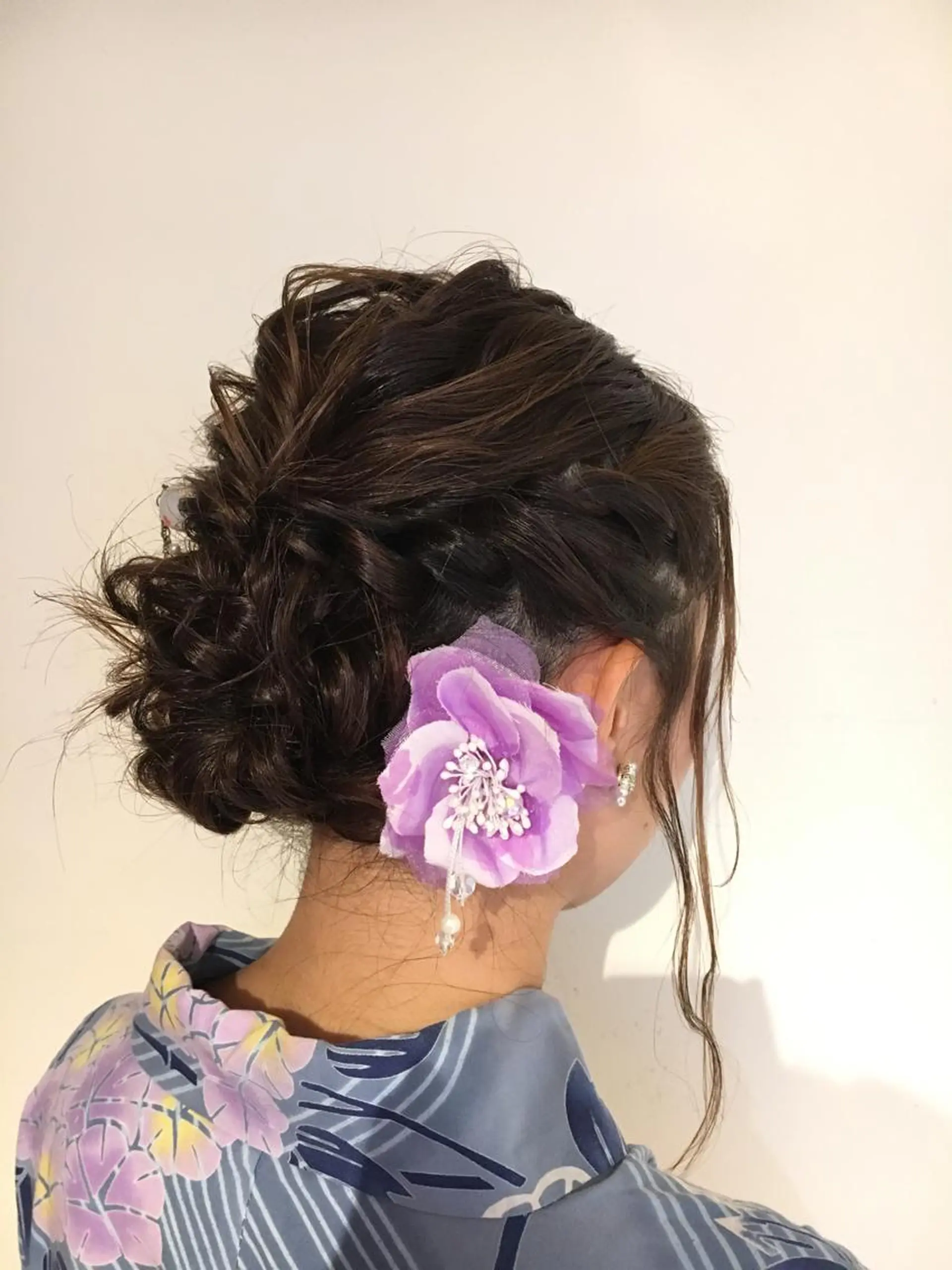 セミロング ヘアアレンジ 野崎 ひかりのヘアスタイル