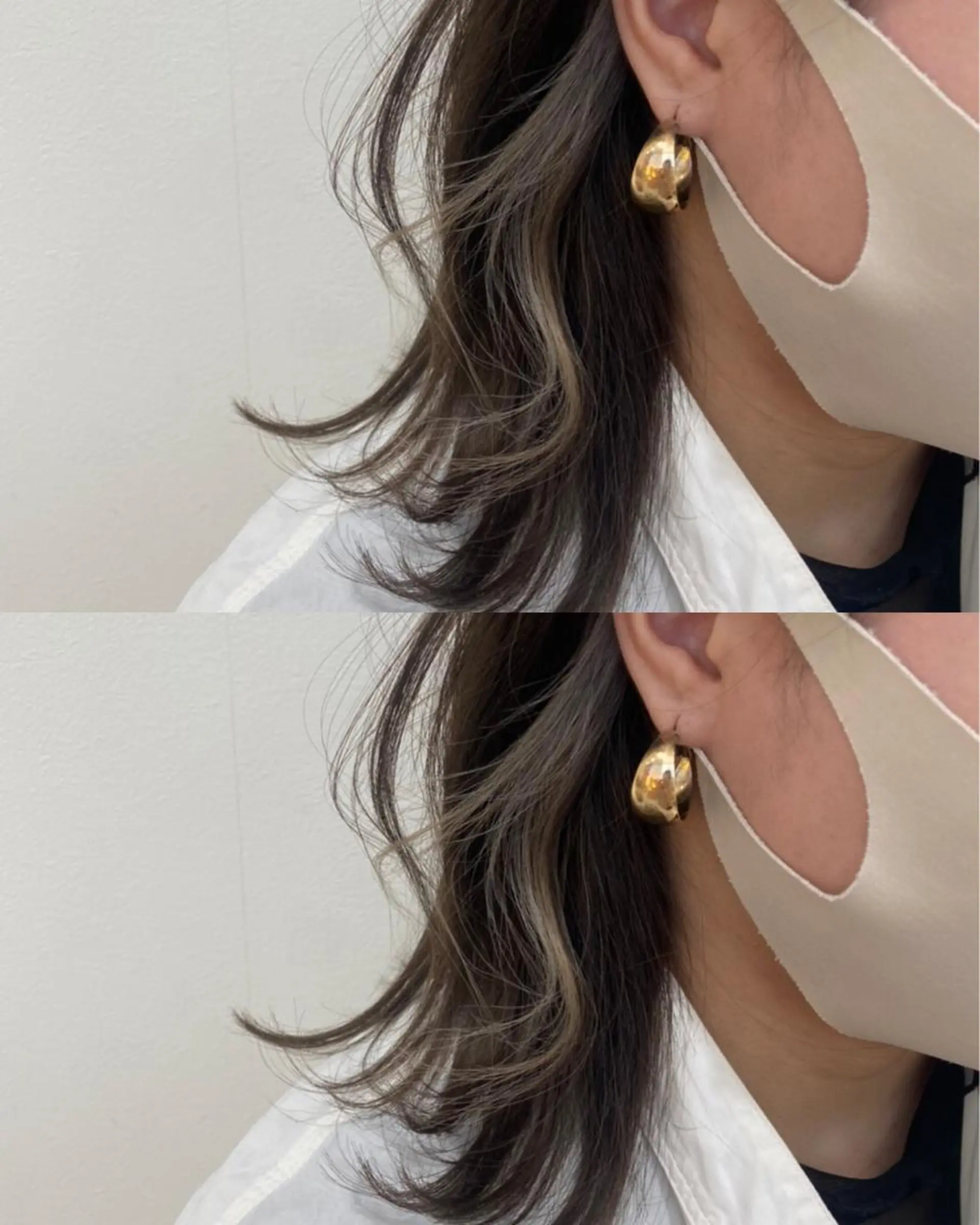 ミディアム カラー 井内 美沙のヘアスタイル