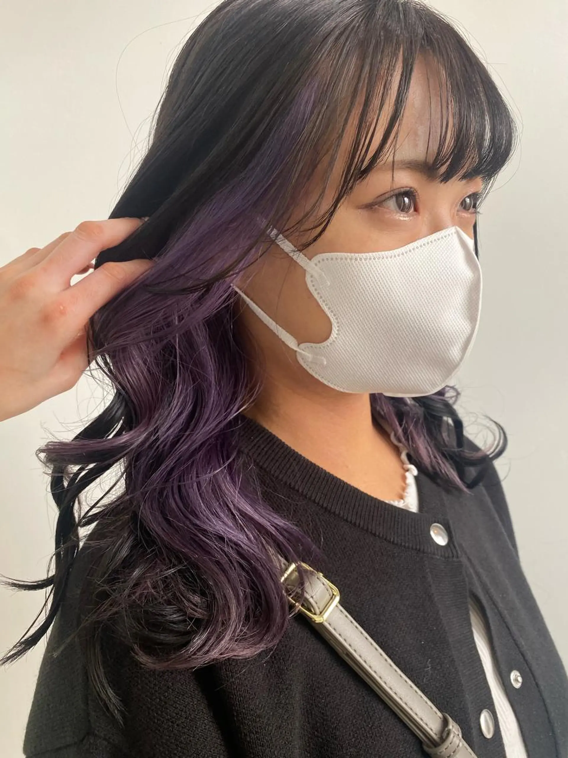 セミロング ヘアカラー 韓国風レイヤーカット 🍒サンジキ アカリのヘアスタイル