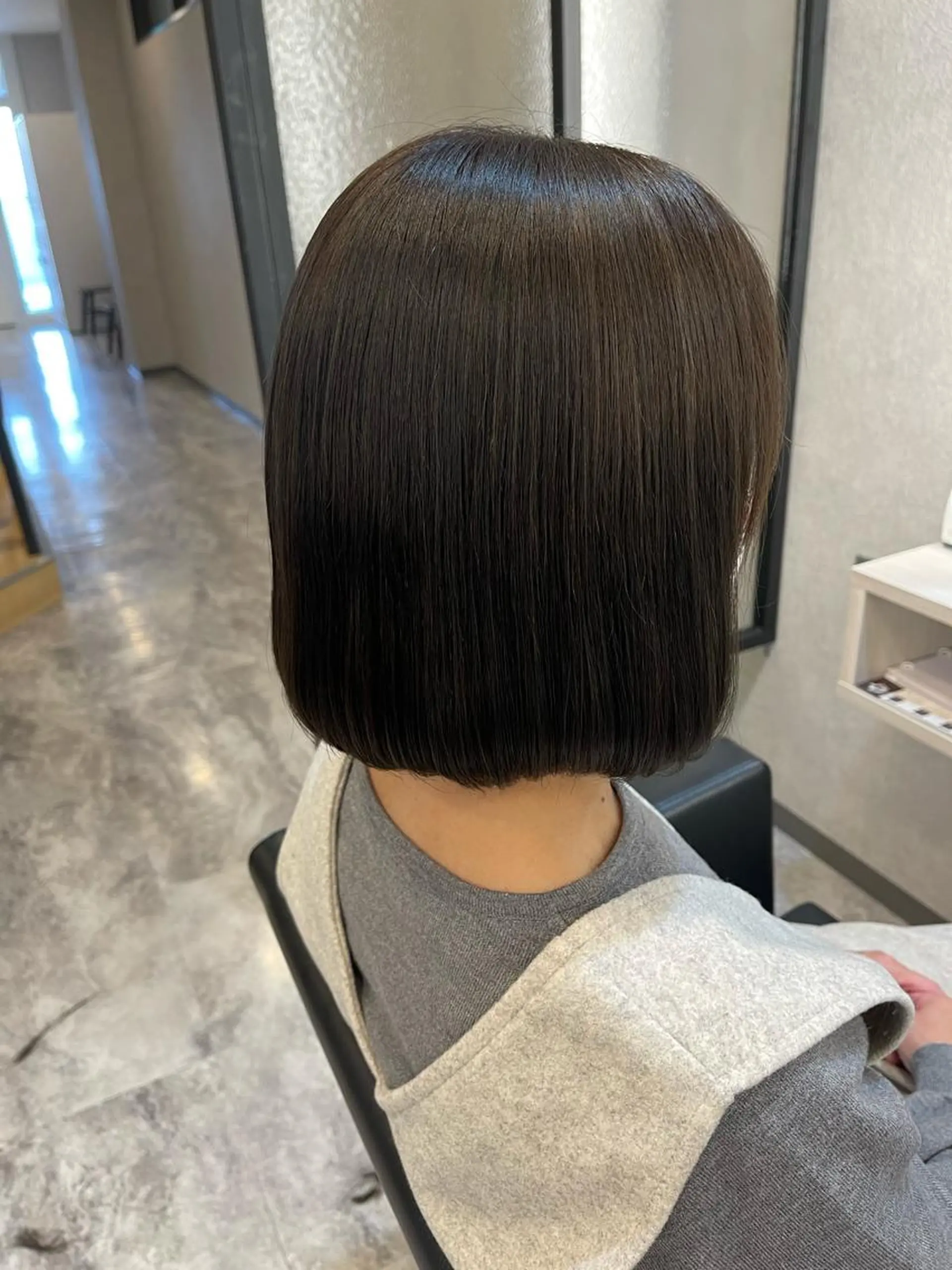 ミディアム カラー アッシュ ボブ Unfrose(アンフローズ)所属・猪ノ原 弘子のヘアスタイル
