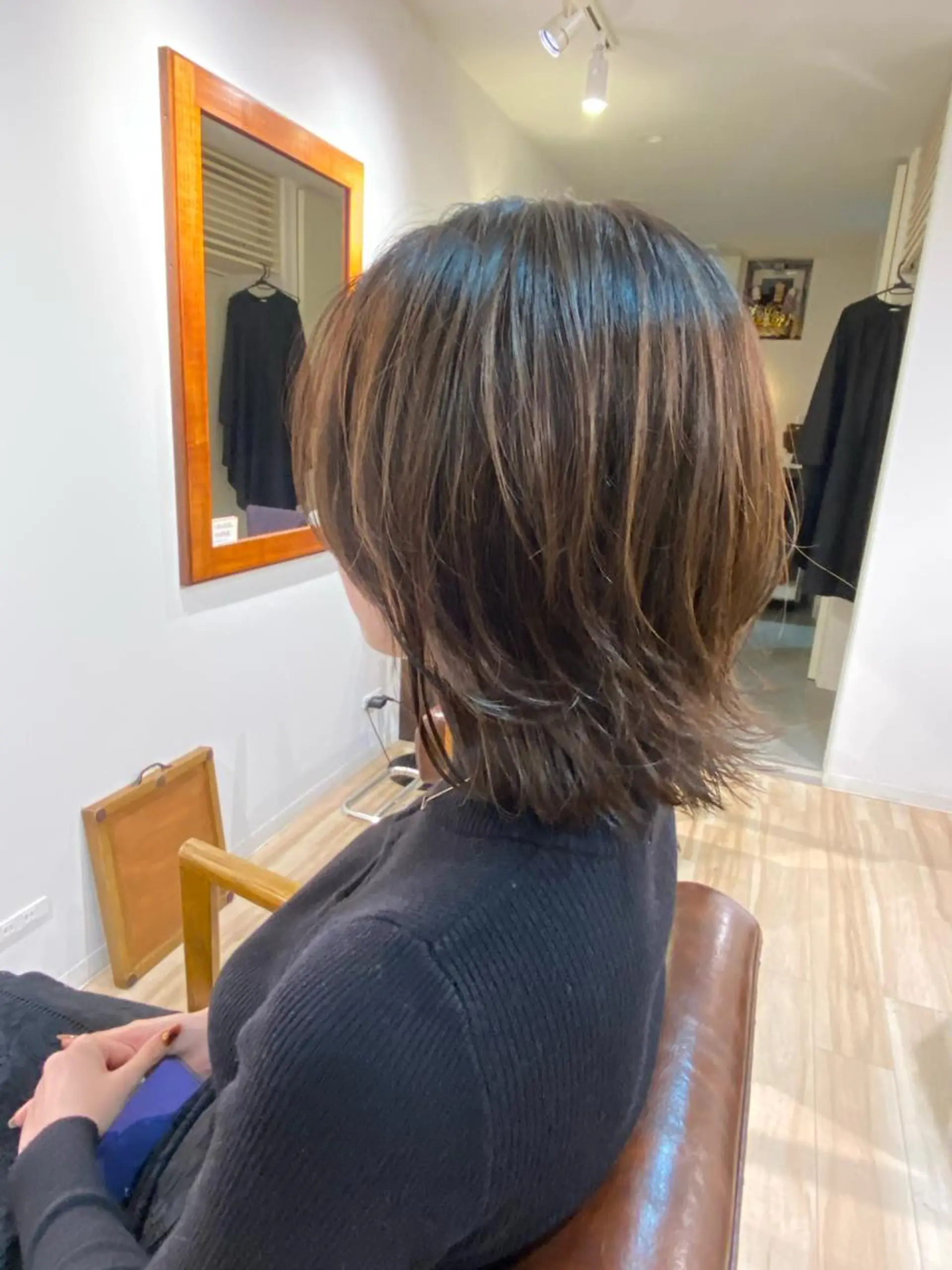 ミディアム カラー ブラウンカラー ヘアカラー トリートメント WAWA 高円寺 祥一朗のヘアスタイル