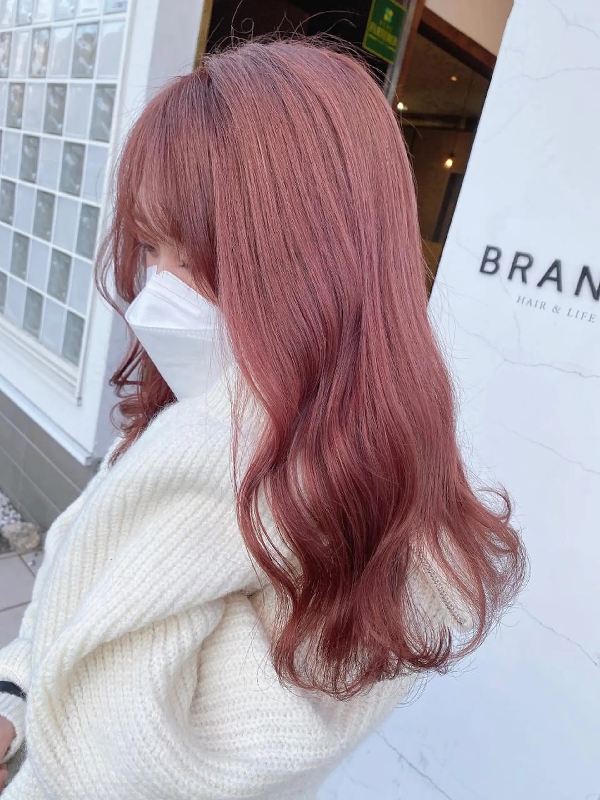 セミロング ヘアカラー 具志 正太のヘアスタイル