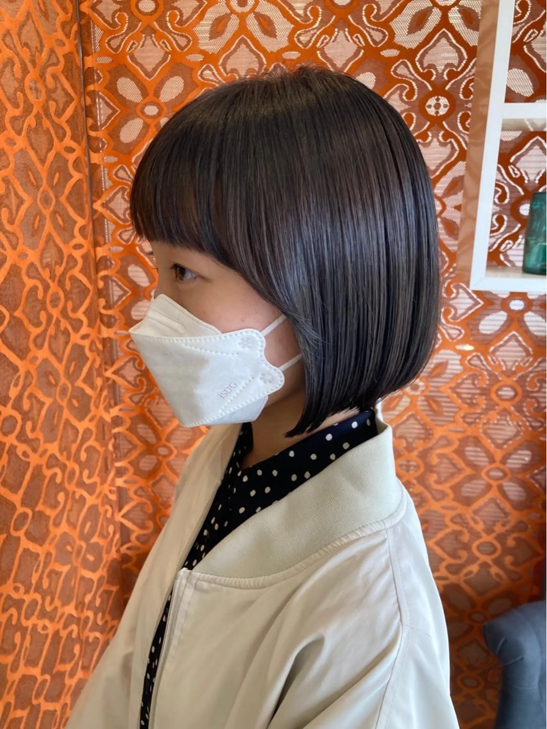 ミディアム カラー れいな🌼 ボブ･艶カラー🌼のヘアスタイル