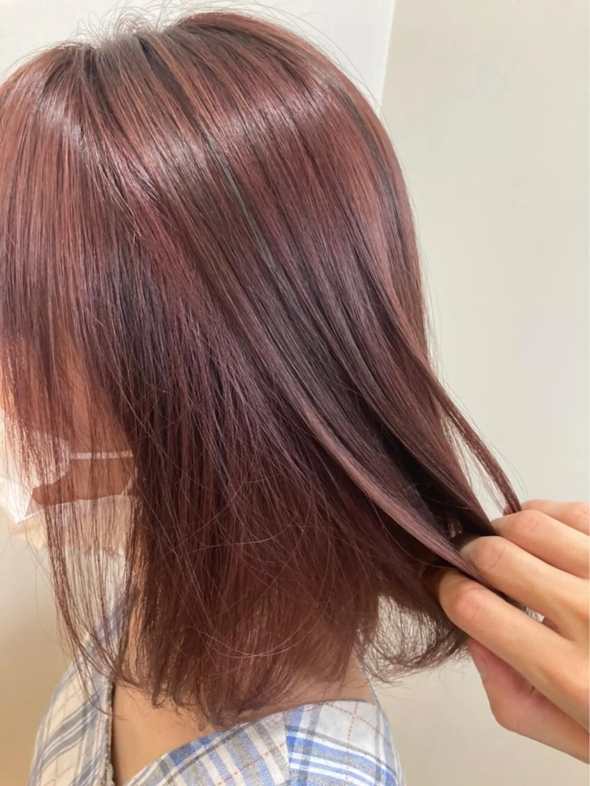 ミディアム カラー ヘアアレンジ ヘアカラー 小濵 美月のヘアスタイル