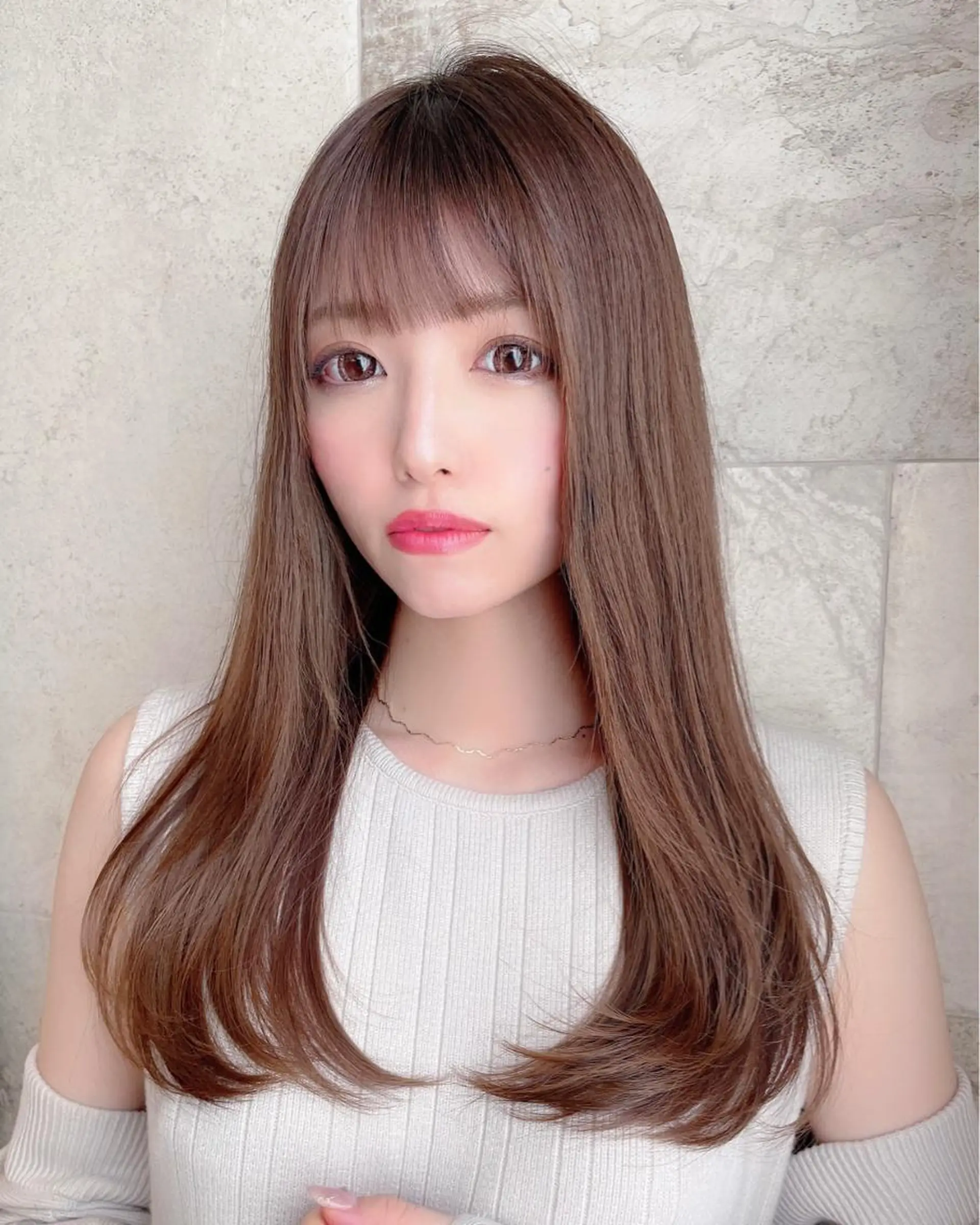ロング カラー トリートメント 酒井 里穂のヘアスタイル