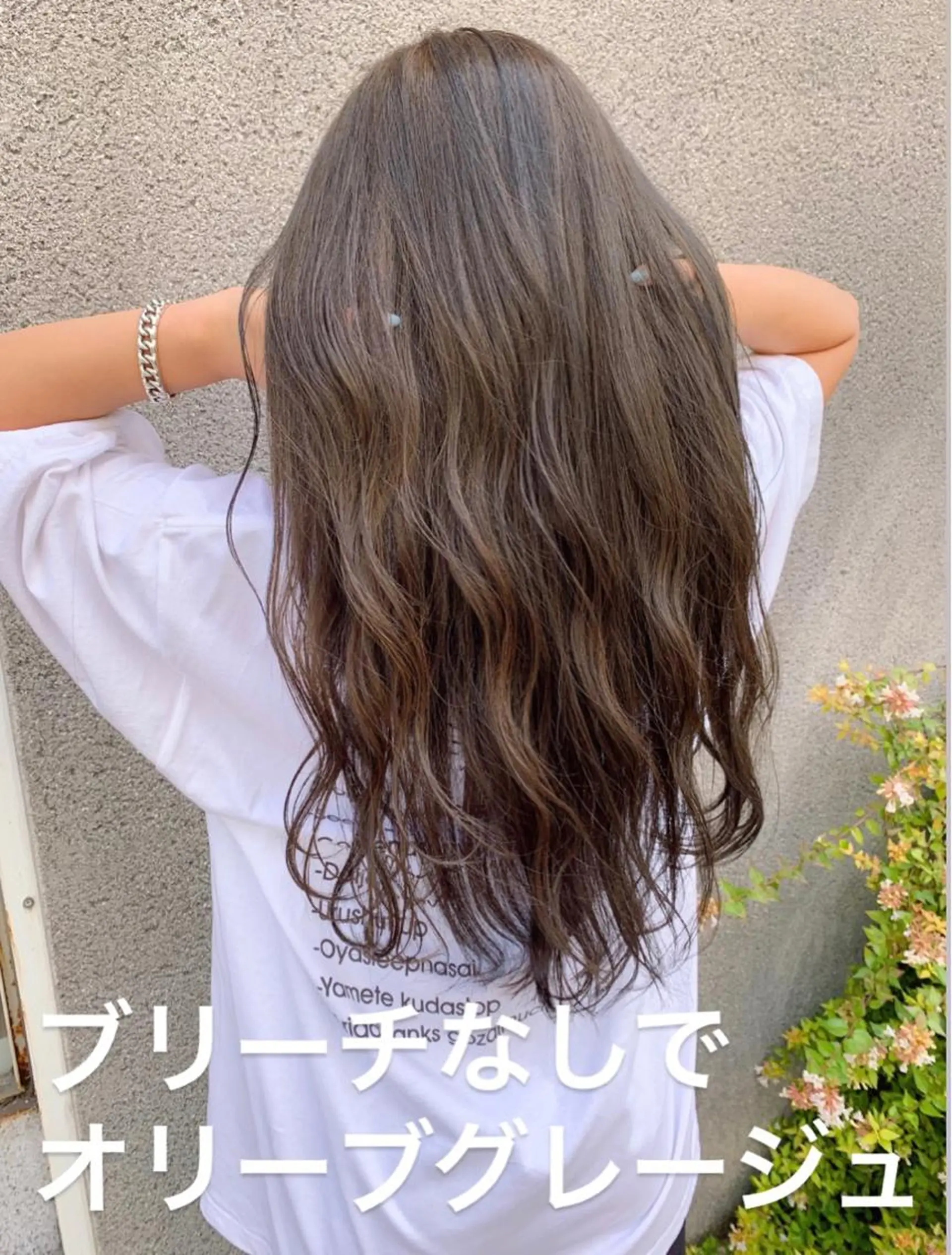 セミロング カラー パーマ ブリーチ グレージュ ブリーチなしカラー オリーブグレージュ オリーブグレー カット ヘアカラー トリートメント 大人かわいい💍🤍 ボブ/ショートボブのヘアスタイル