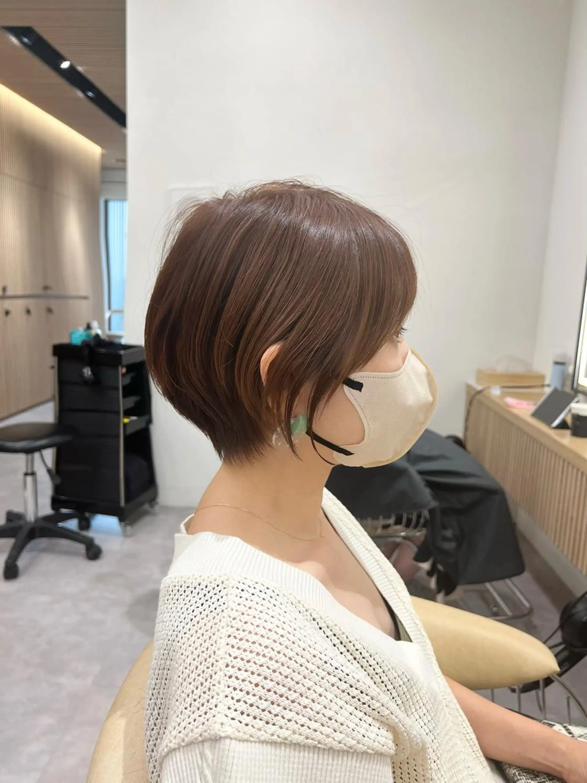 ショート 丸みショート ショートヘア Lond profil 浦和所属・【韓国・ショー ト・パーマ】店長海気のヘアスタイル