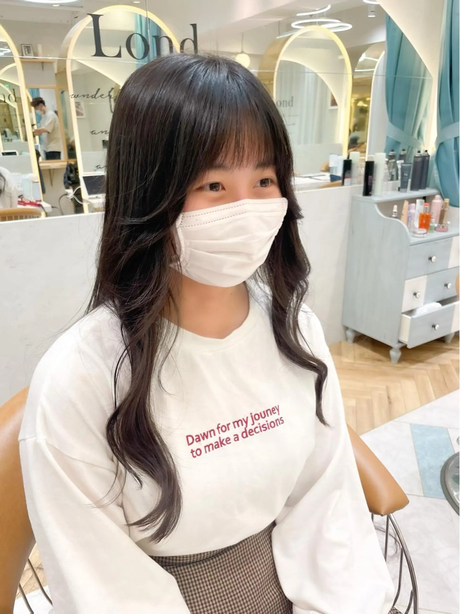 ロング カット 縮毛矯正 トリートメント 産休中2026.4月 復帰予定/野崎華代のヘアスタイル