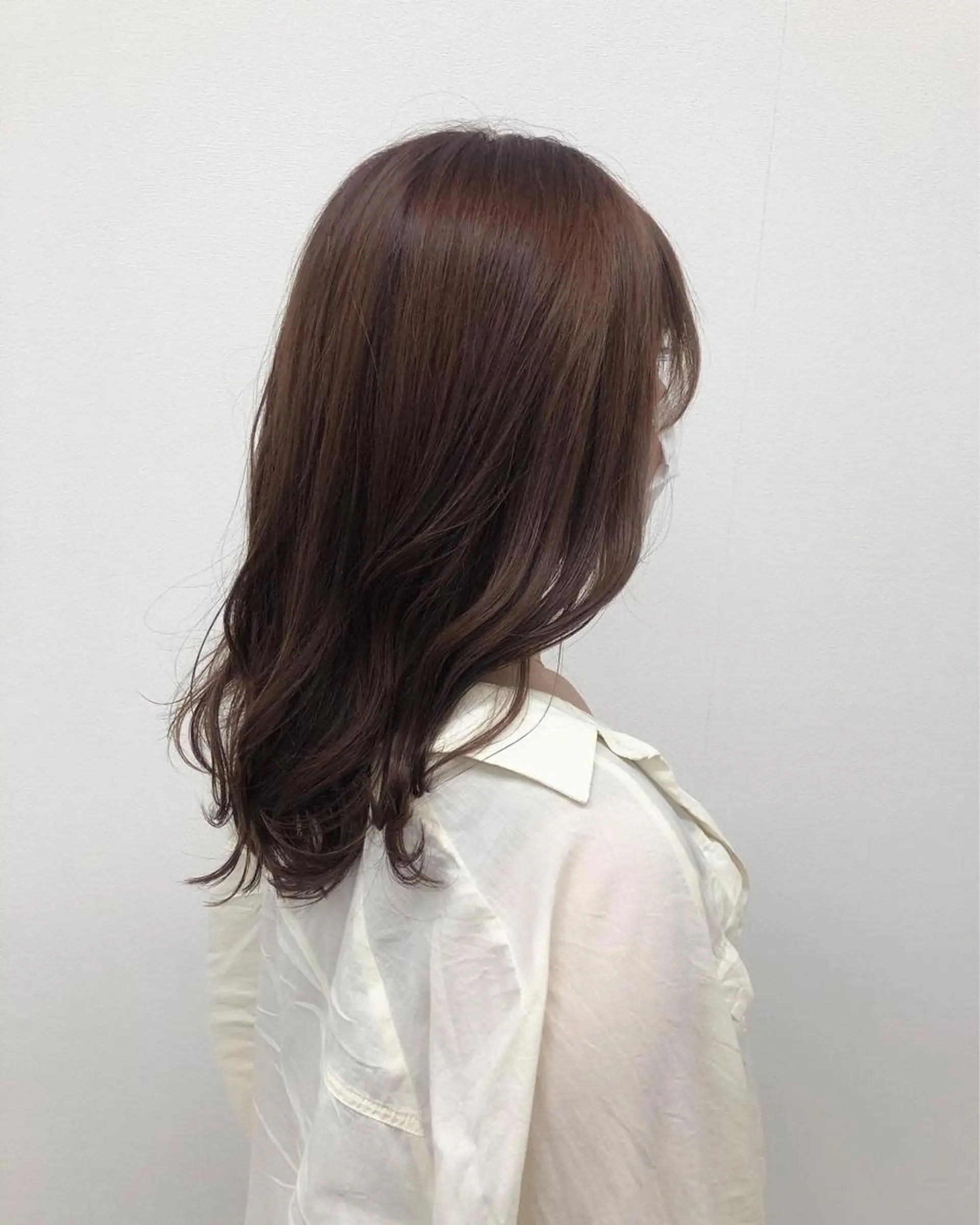 セミロング カラー ヘアアレンジ ベージュカラー レイヤーカット カット ヘアカラー トリートメント 酸性縮毛矯正🧴韓国 レイヤー/髪質改善のヘアスタイル