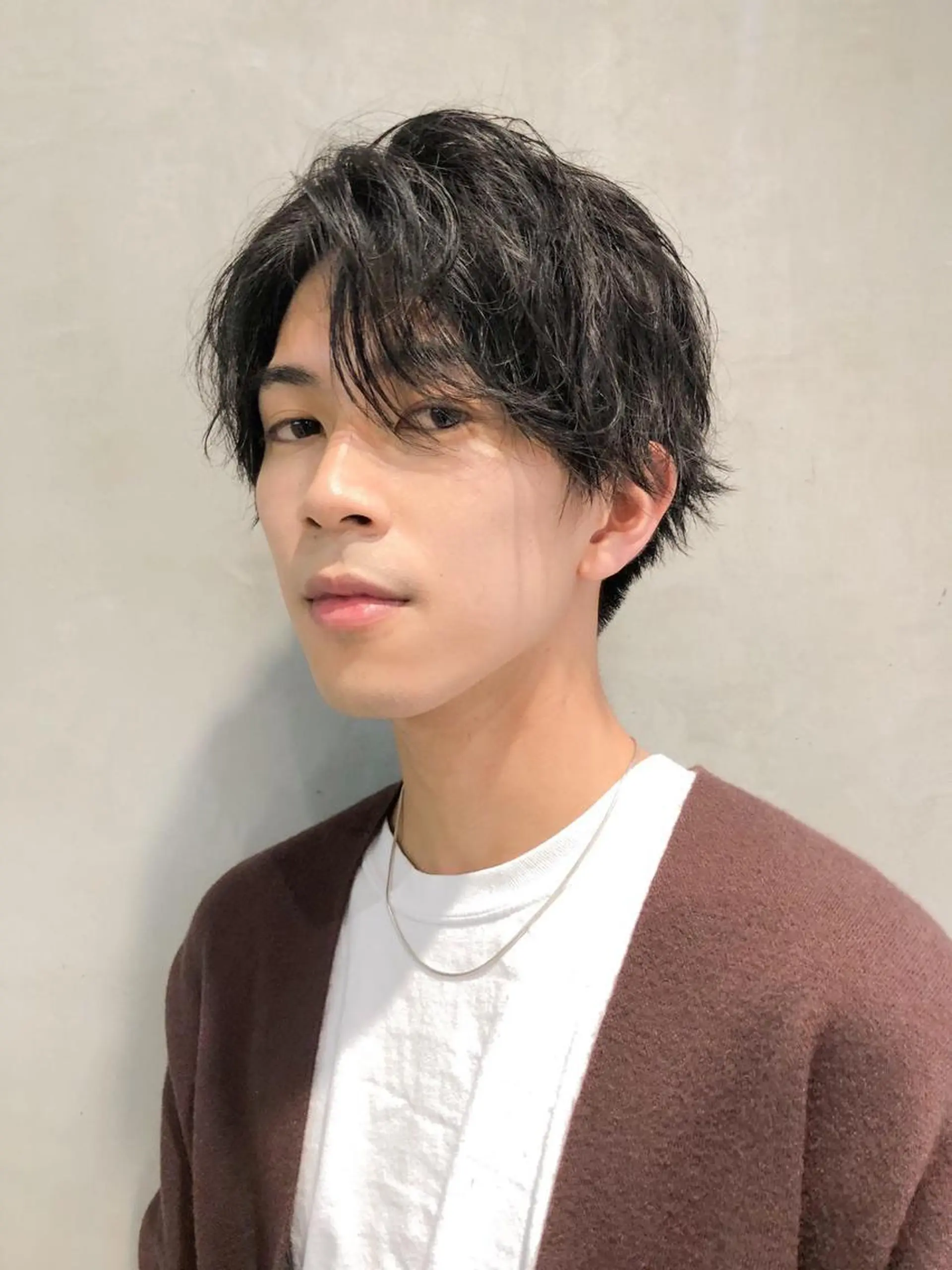 ショート メンズ パーマ カラー 💈Chlom💈_ 公式_NewOpenのヘアスタイル