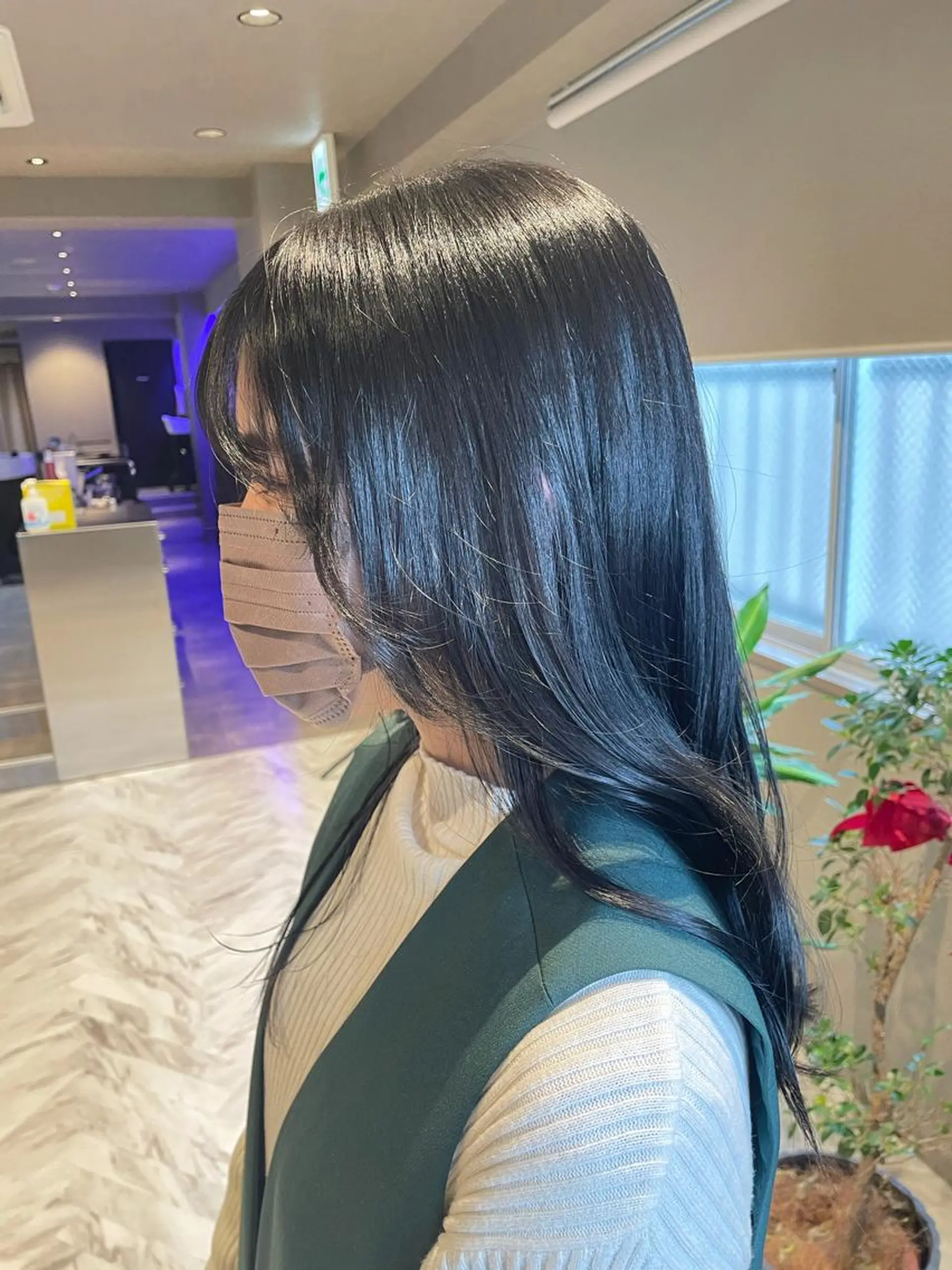 ロング カラー メンズパーマモデル 募集　サトチハルのヘアスタイル