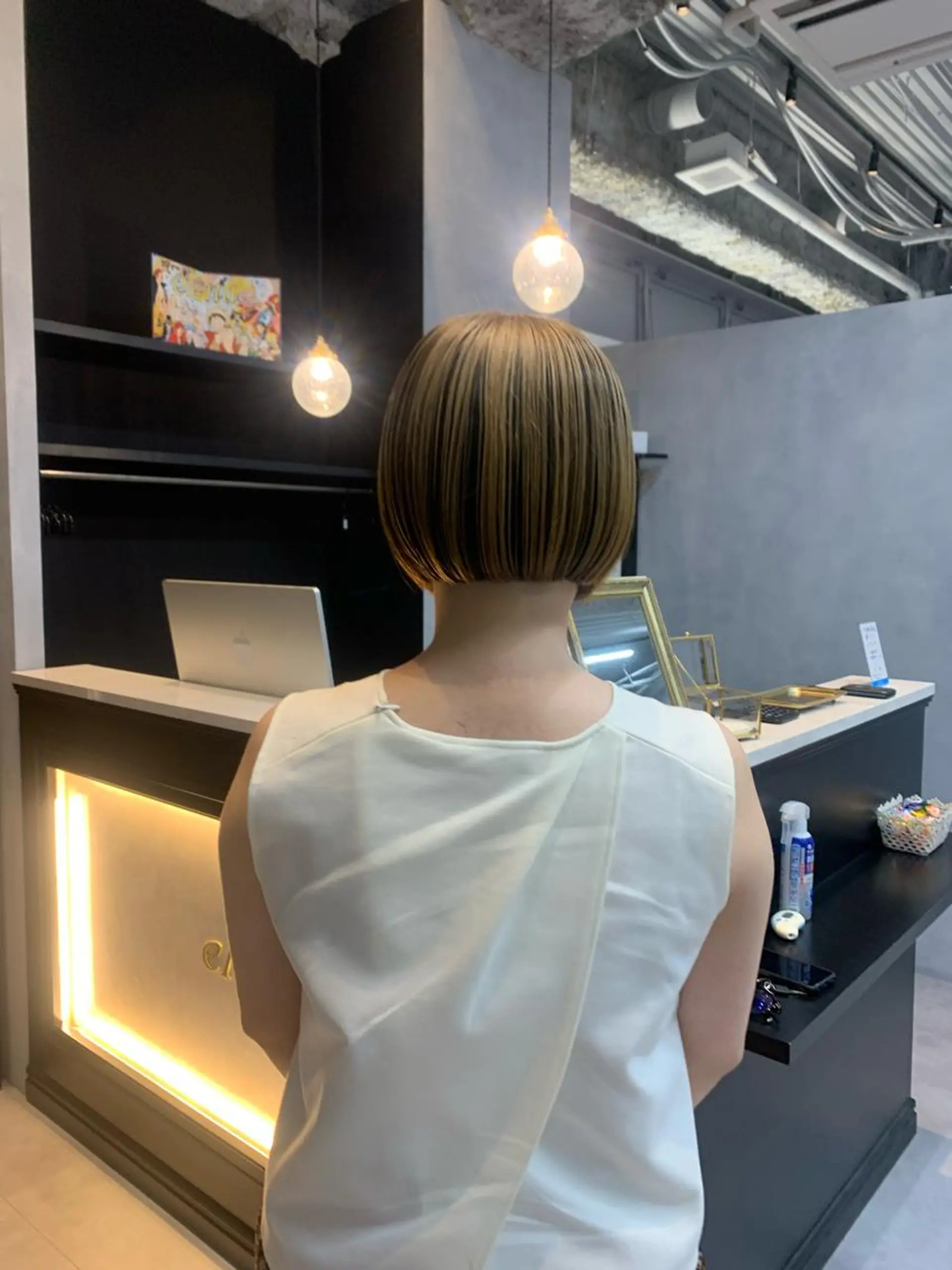カラー ボブ カット ヘアカラー Elena池袋店所属・💎透明感カラー Sarina💎のヘアスタイル