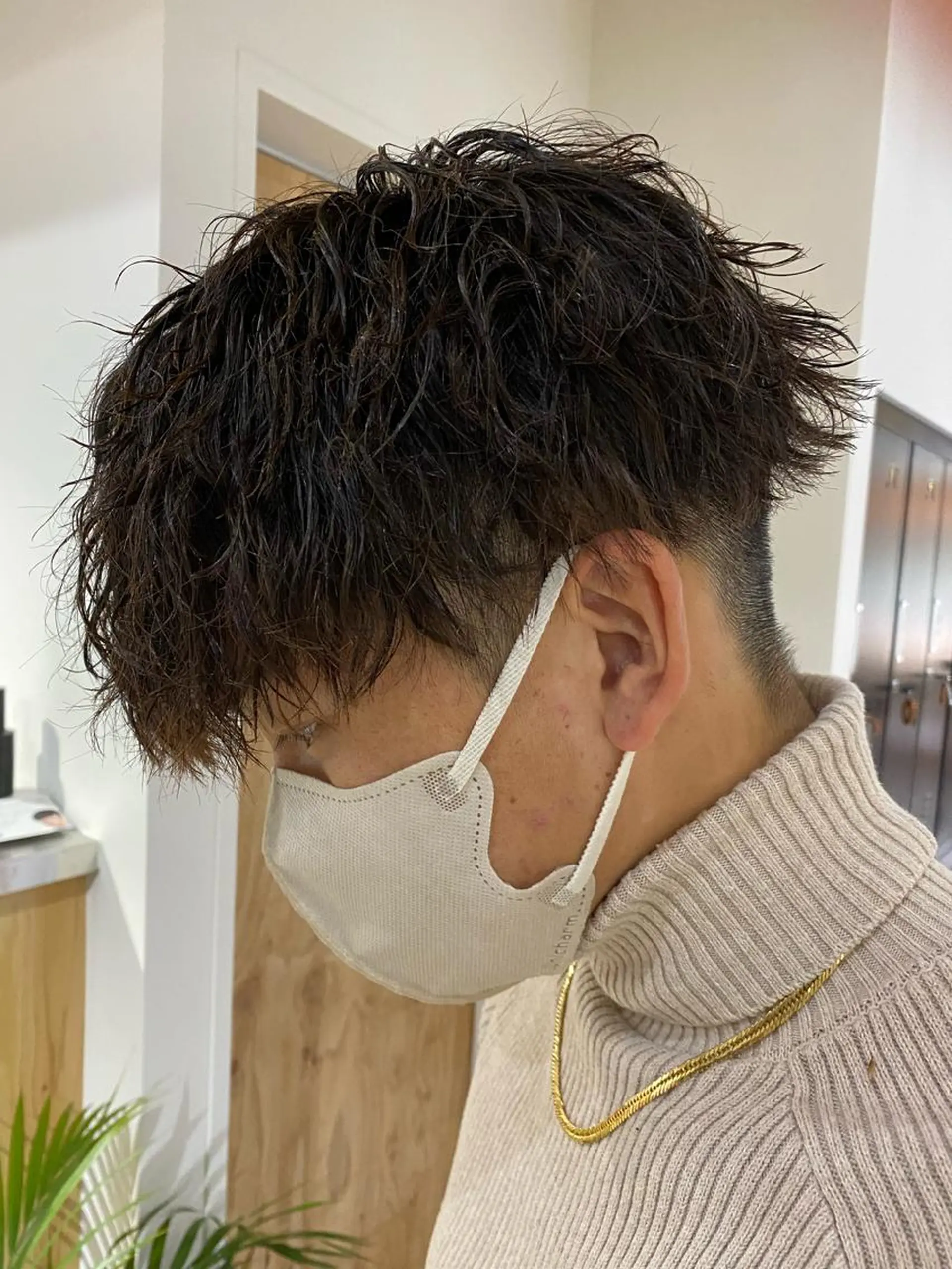 パーマ メンズ カット パーマ トリートメント ヘアセット メンズブリーチカラー /パーマ ごーた立川のヘアスタイル