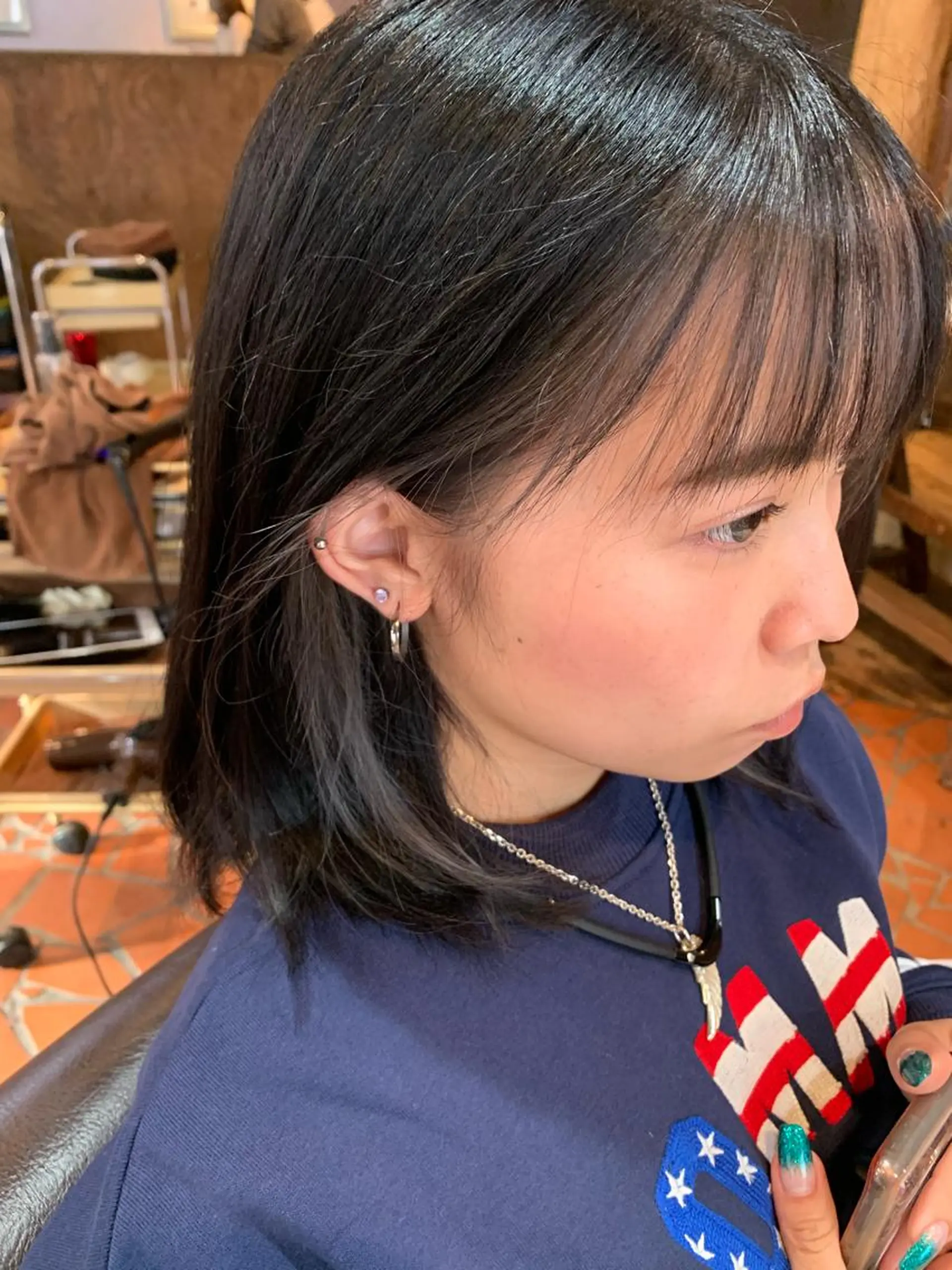カラー ミストバング  フェイスフレーミング 🦋艶モテカラー/ヘ アセット🦋YURIのヘアスタイル