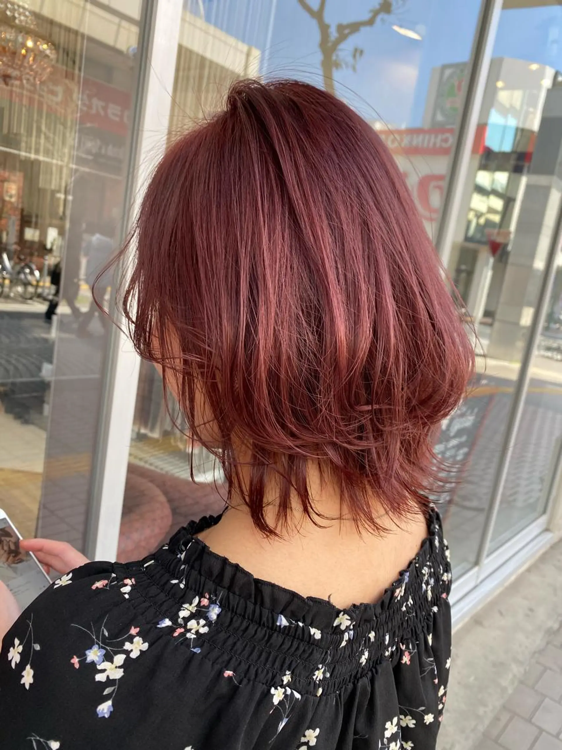 ショート カラー ピンクカラー mori  by little所属・デザインカラー✨新倉 佑奈のヘアスタイル