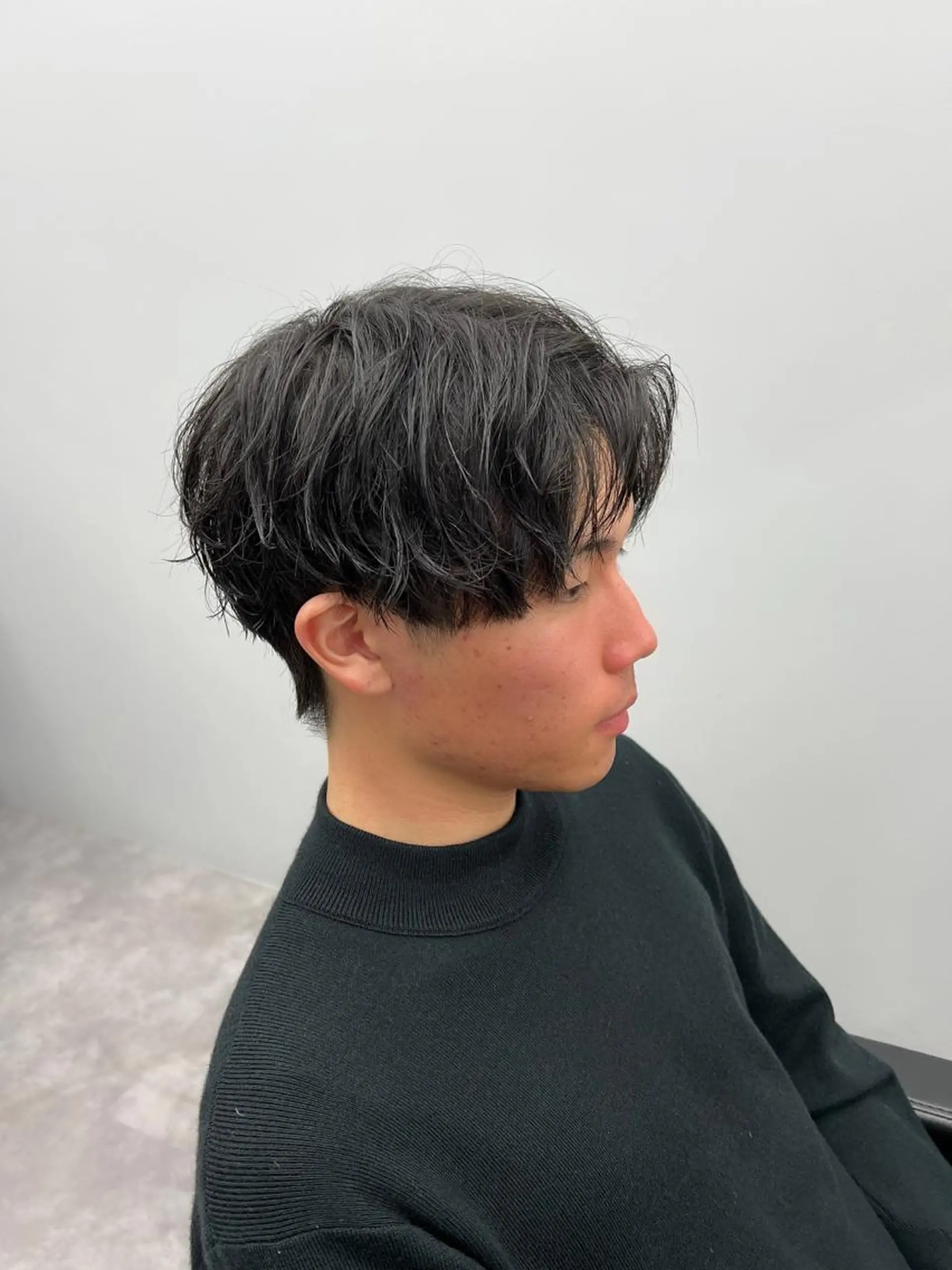 ショート メンズ マッシュ 【曲がる縮毛矯正】 モデル募集🙋カツヤのヘアスタイル