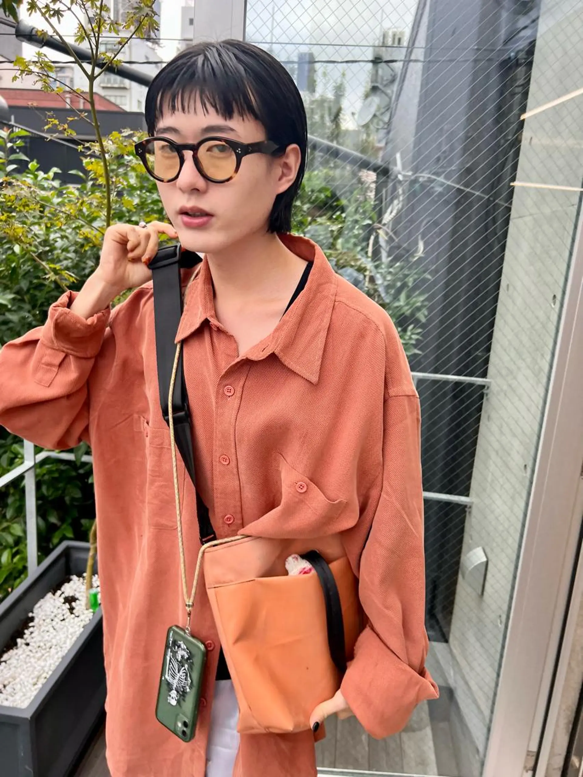 ショート ボブ オン眉 カット sakoda shunkiのヘアスタイル