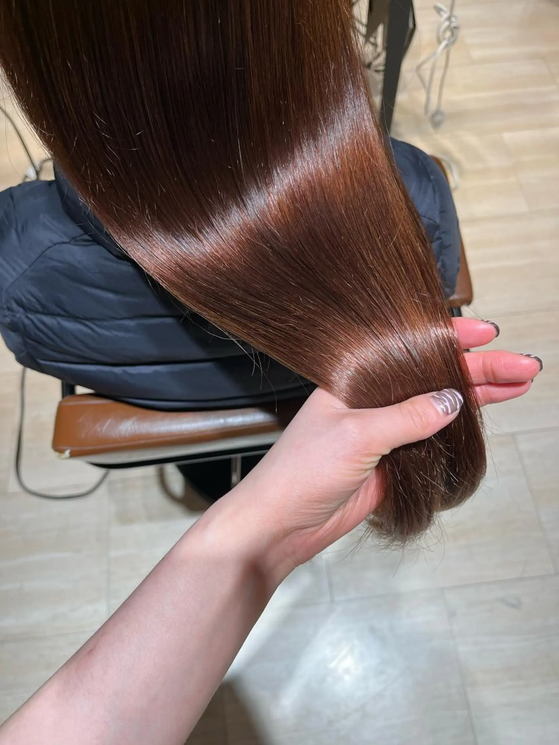 セミロング ピンクブラウン レイヤーカット🫧艶 カラー/LILICAのヘアスタイル