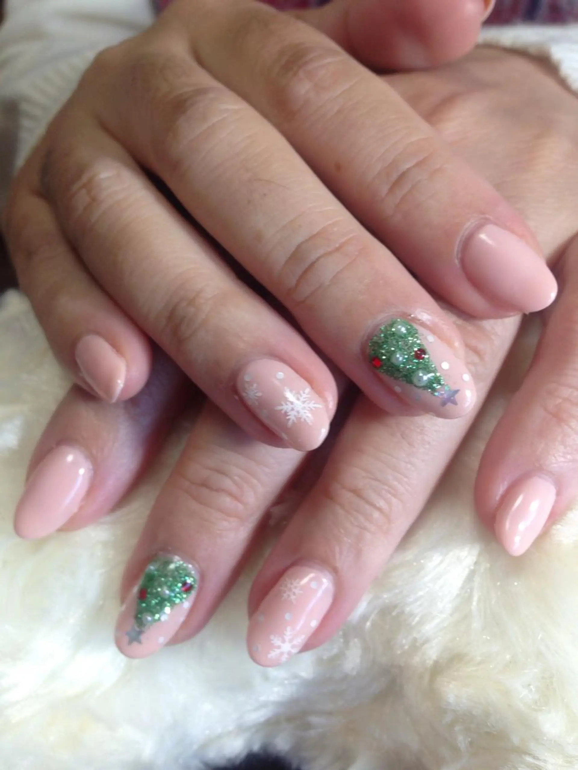 ネイル 冬ネイル クリスマス リラネイル所属・福田 美代子のネイルデザイン