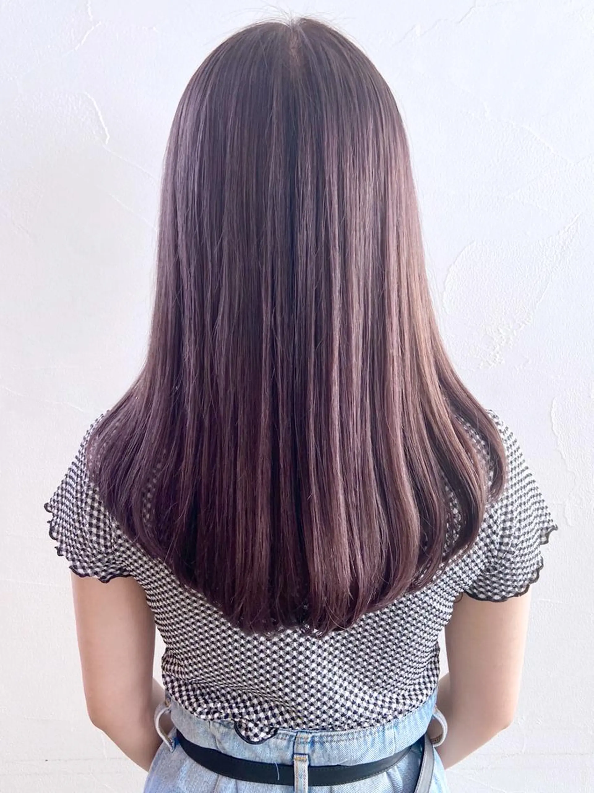 セミロング カラー パーマ ヘアアレンジ ラベンダーカラー ITbyALBUM 浦和店のヘアスタイル