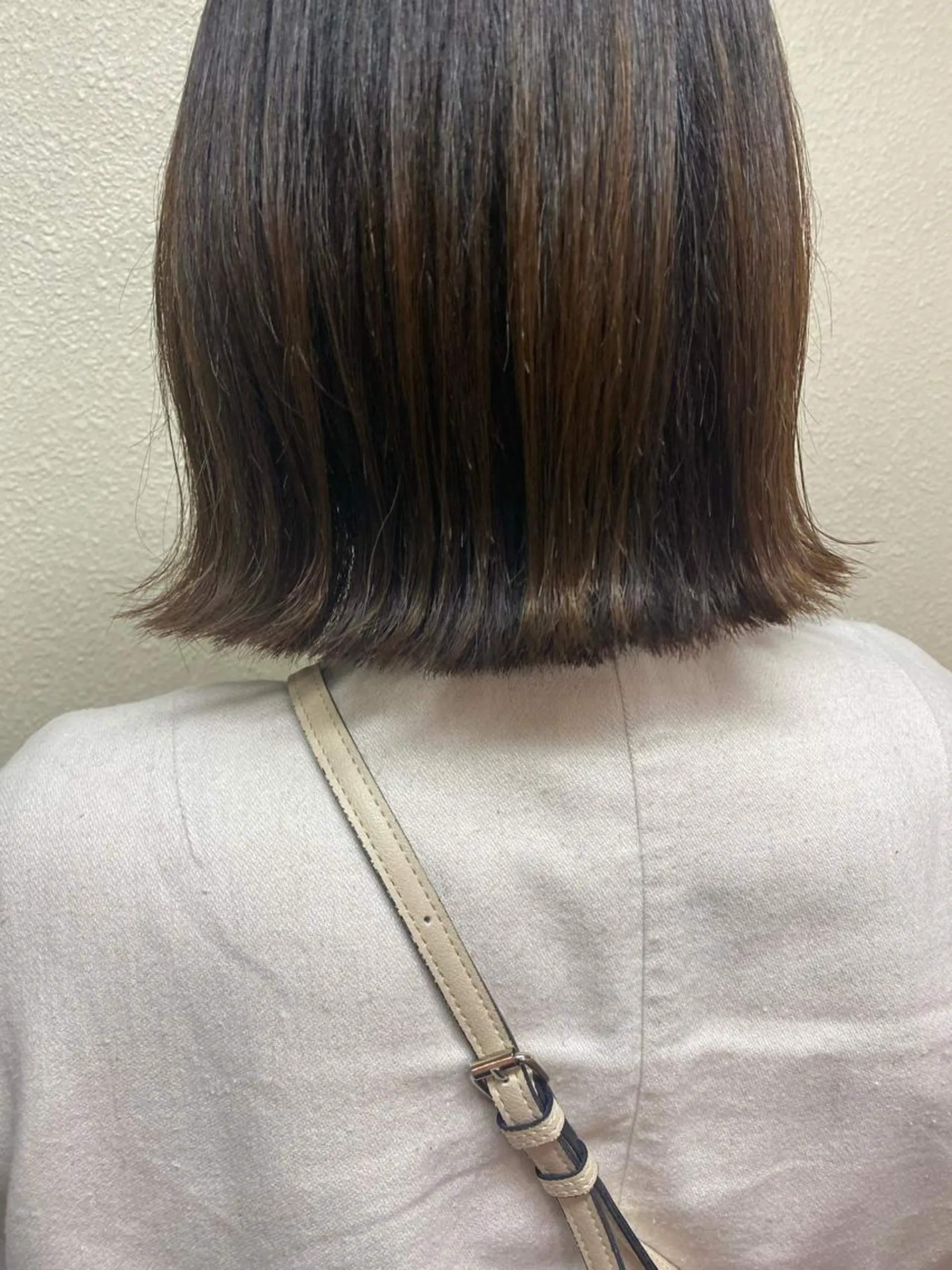 ミディアム くせ毛 カット 縮毛矯正 トリートメント ikeda shioriのヘアスタイル