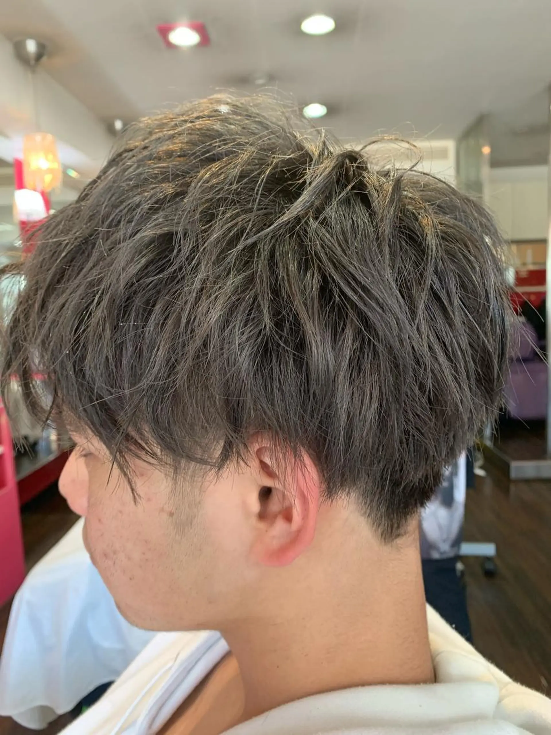 ショート カラー ヘアアレンジ メンズ カット 西尾 太郎のヘアスタイル