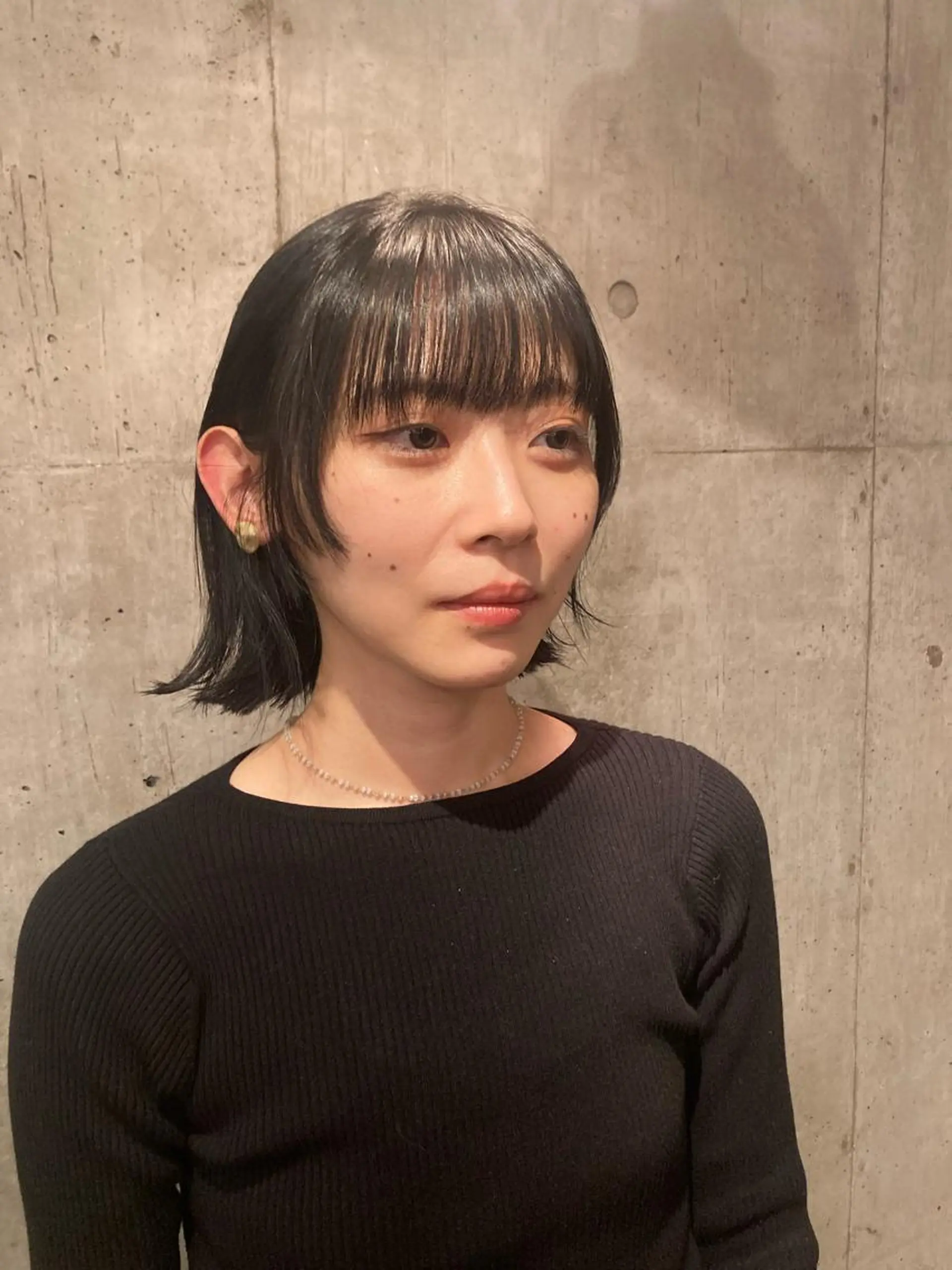 ショート ボブ ハイライト 姫カット おくれ毛 ✂︎岡根 京花✂︎のヘアスタイル