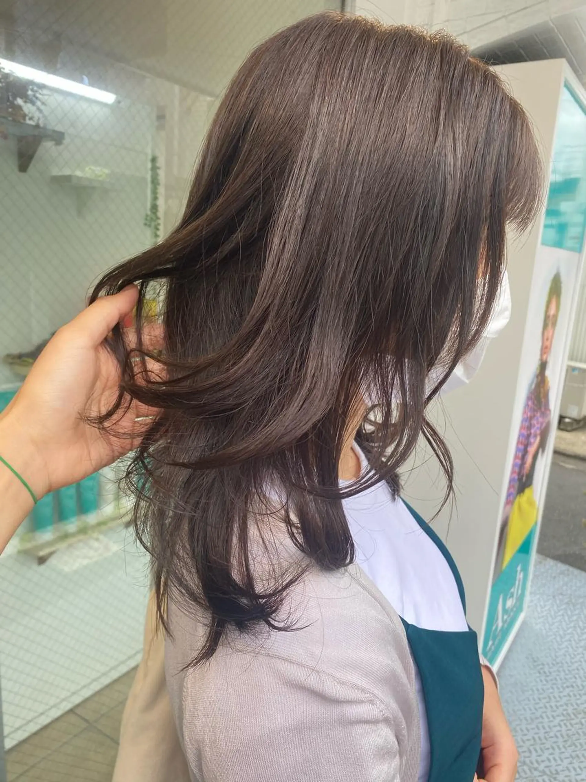 ミディアム カラー ベージュカラー カット ヘアカラー 西山梨々/ボブ/ ショート/レイヤーのヘアスタイル