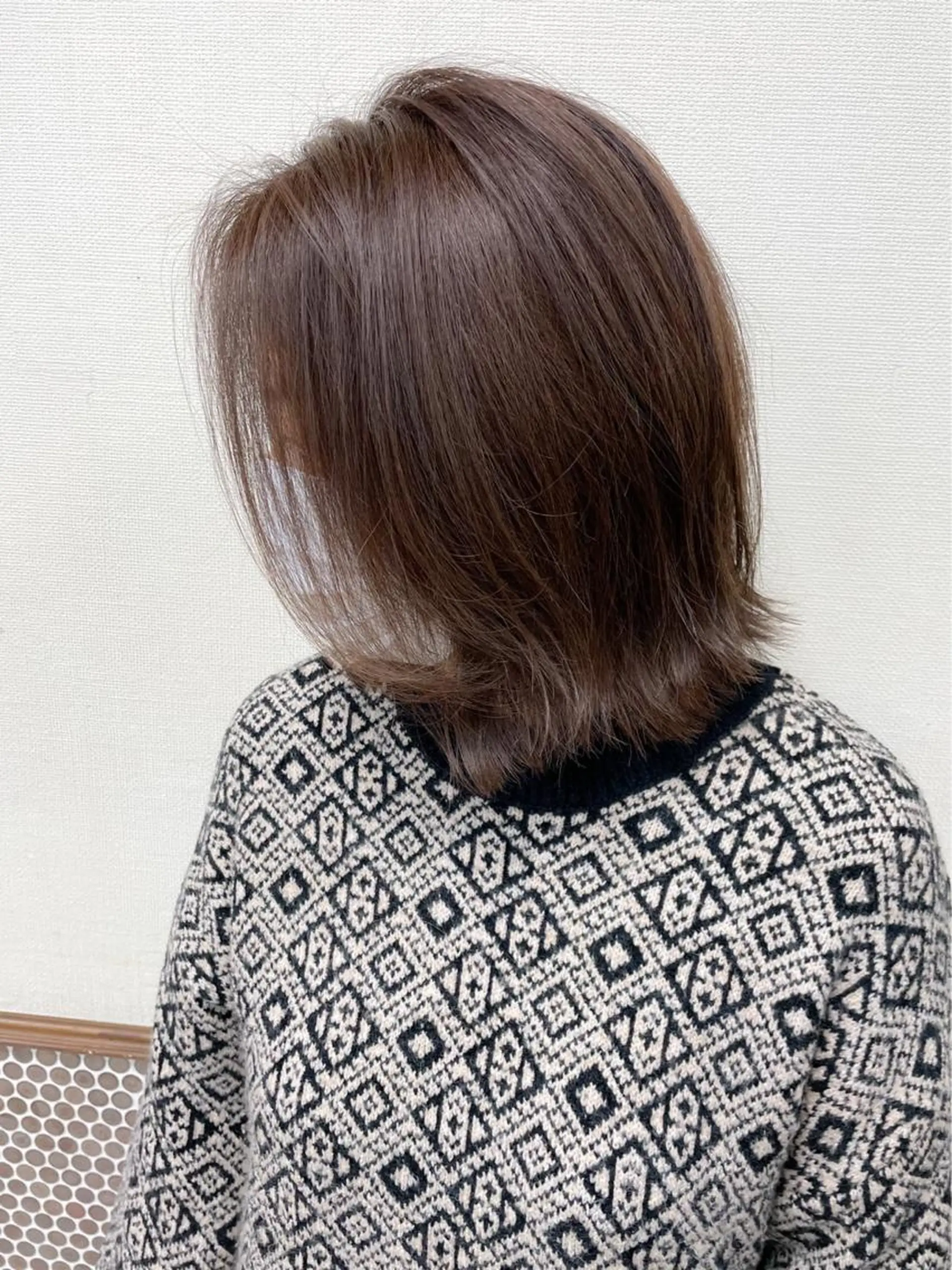 ミディアム カラー ヘアアレンジ オーガニックカラー カット ヘアカラー 白髪ぼかし脱白髪染め 大塚綾のヘアスタイル