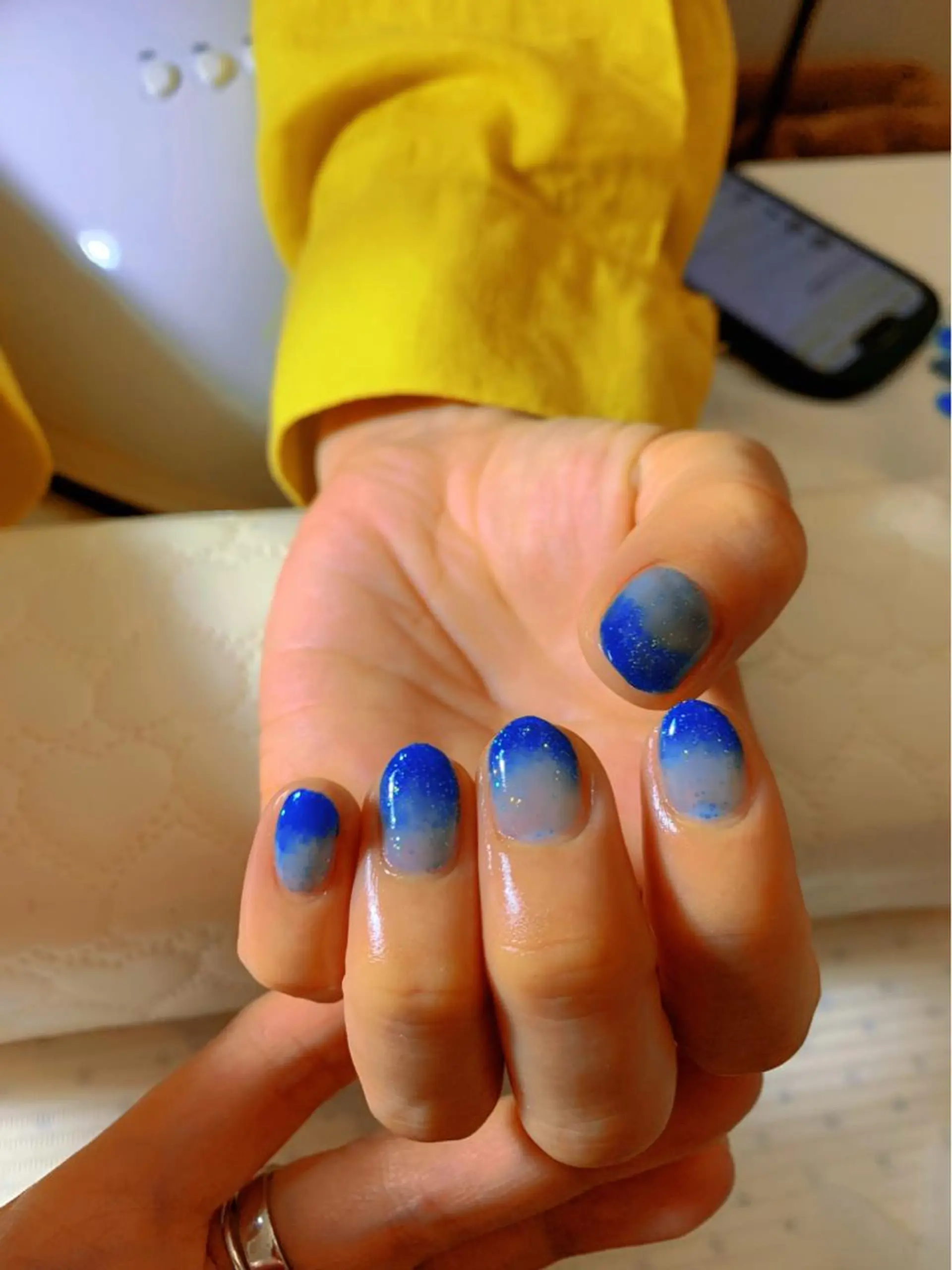 ネイル グラデーション ラメ(グリッター) ラメグラデーション salon EMANのネイルデザイン