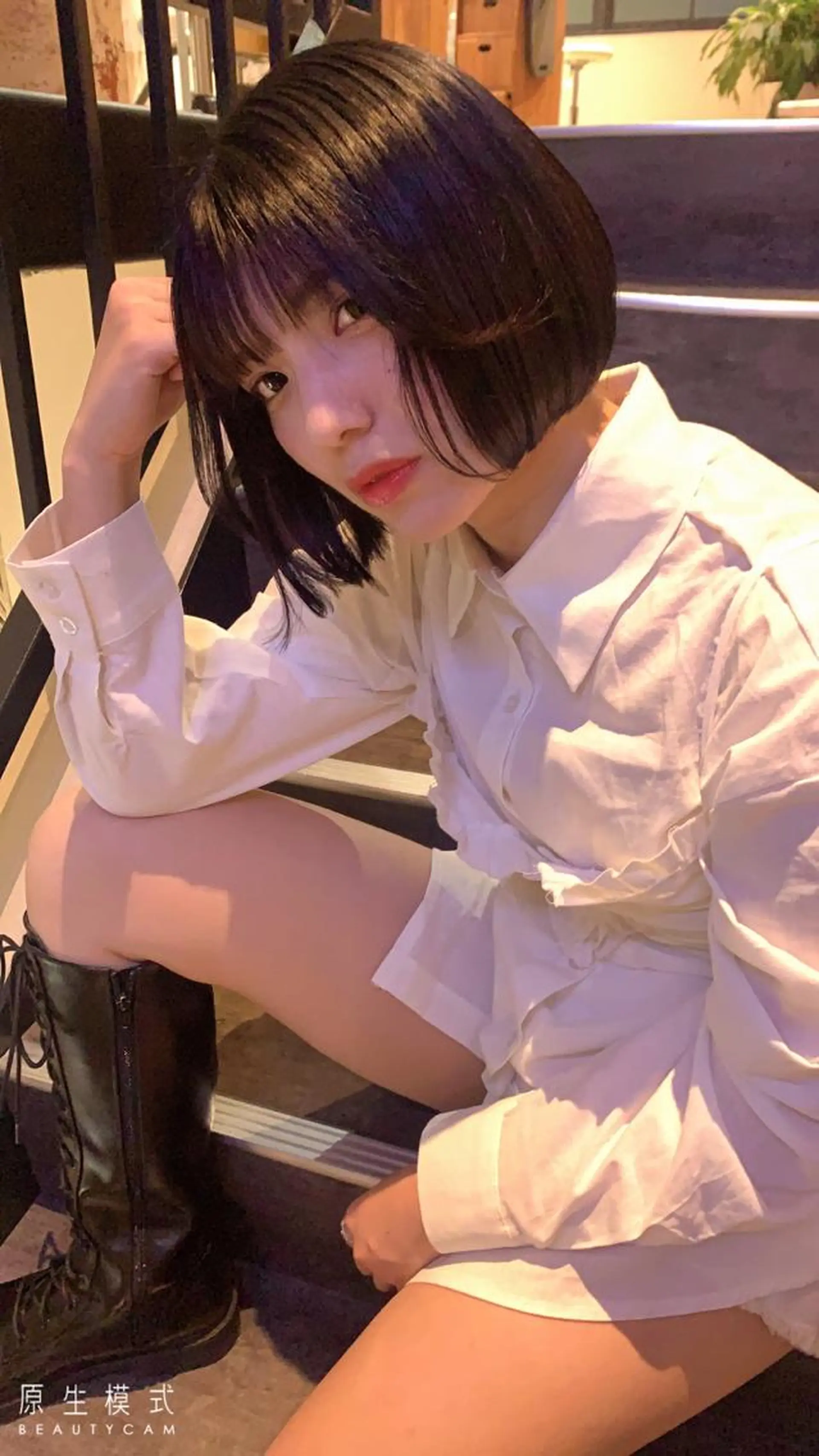 ショート カラー ヘアカラー 🤍aimi🤍 ウルフ/韓国ヘアのヘアスタイル