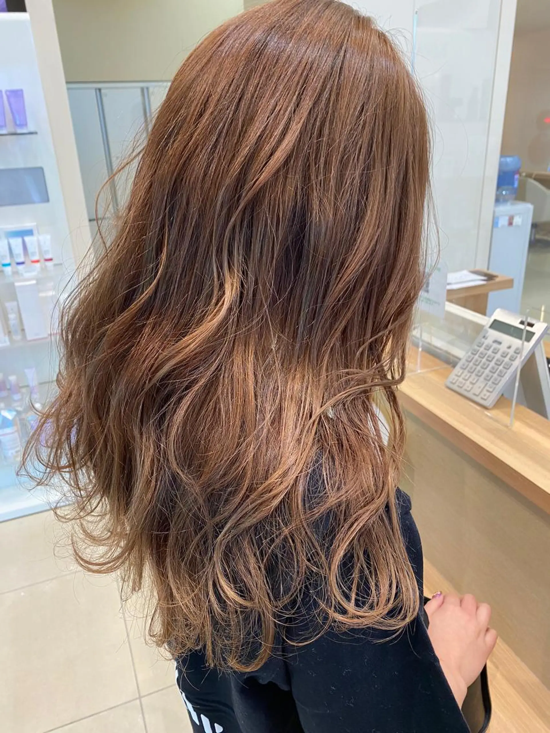 セミロング カラー ベージュカラー カット ヘアカラー トリートメント プルエクステ/透明感 カラー✨KAZUKIのヘアスタイル