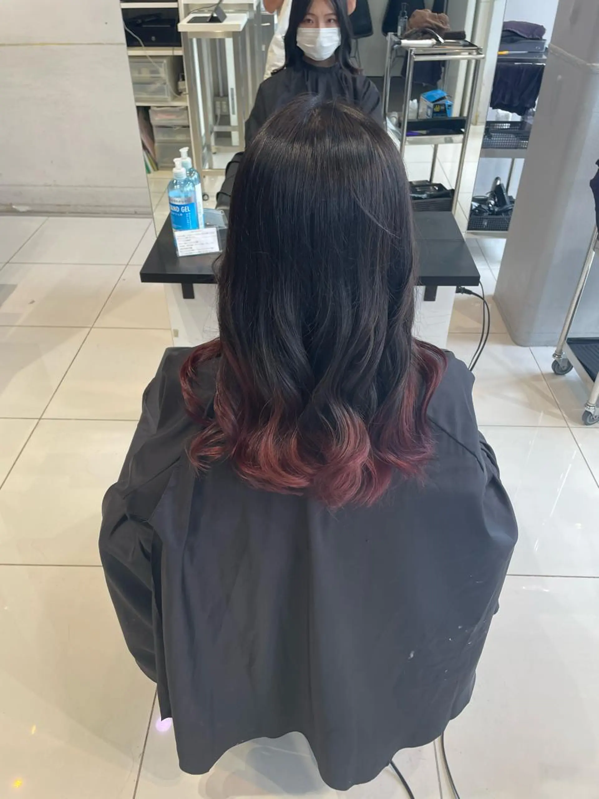 ミディアム カラー グラデーションカラー ヘアカラー トリートメント ✨無料！カット モデル募集✨夕貴のヘアスタイル