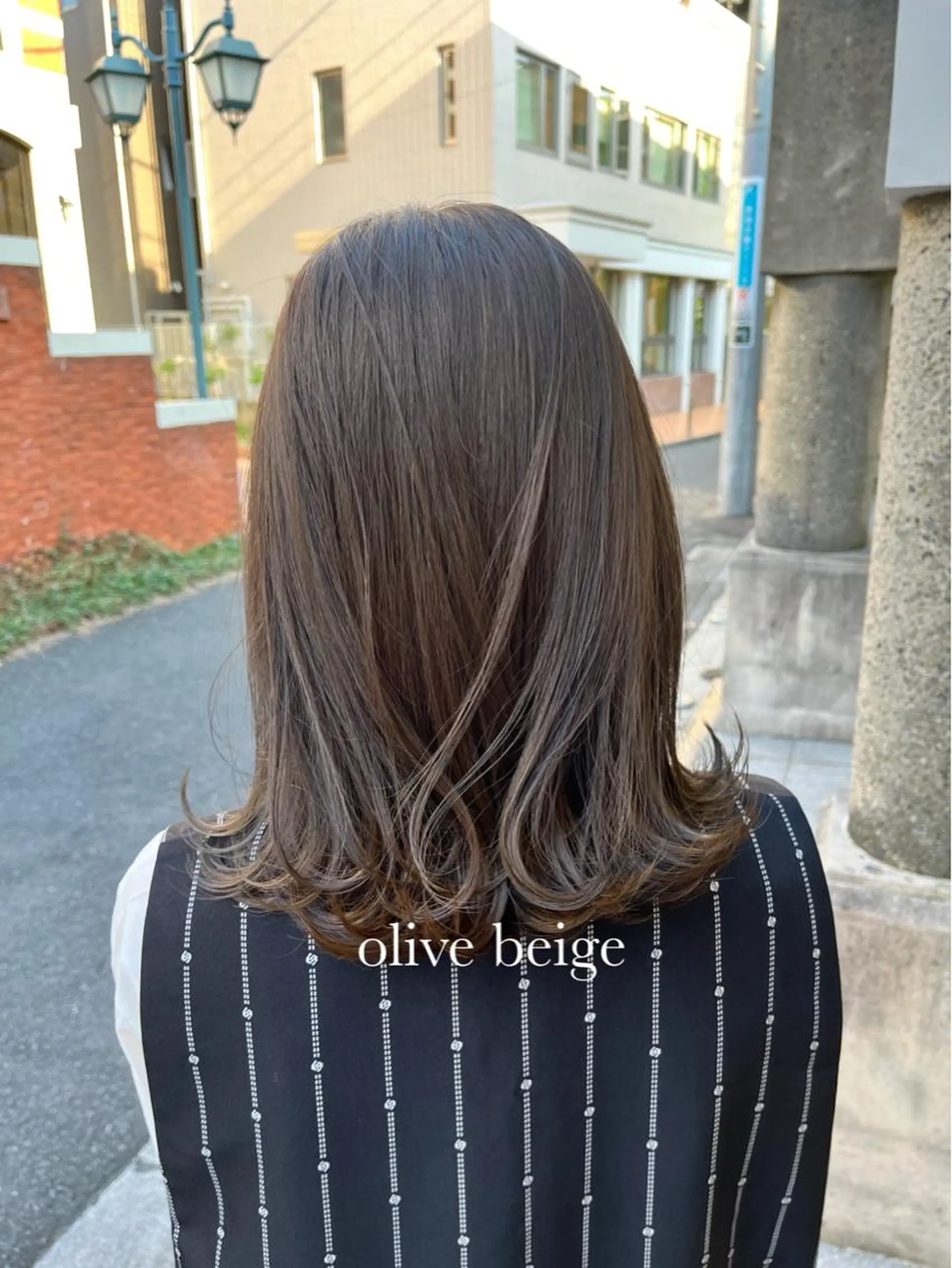 ミディアム カラー ヘアカラー トリートメント レイヤー/髪質改善/ 美髪矯正/手塚凌のヘアスタイル