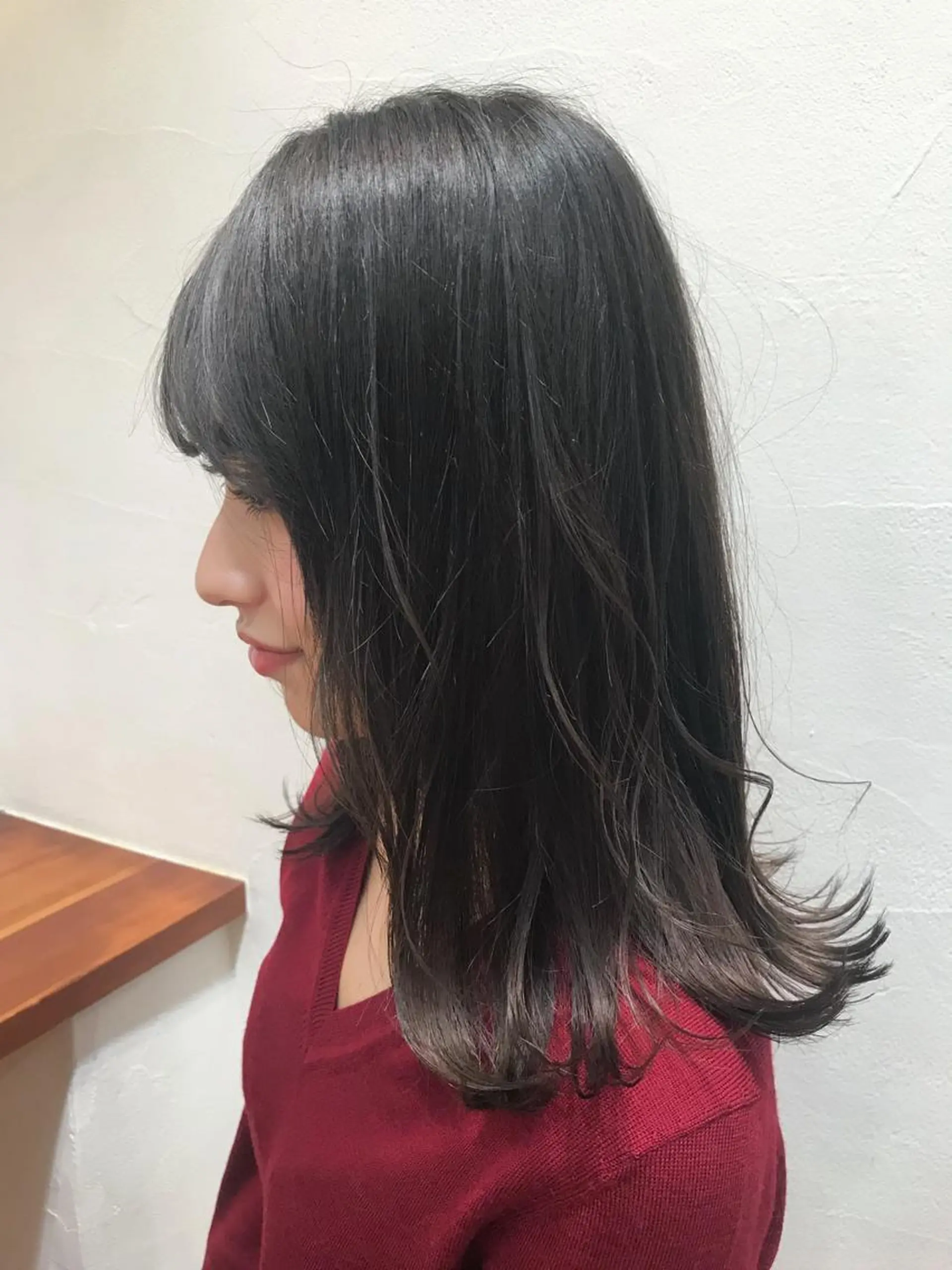 ミディアム カラー グレージュ カット特化柏駅 徒歩3分LOUのヘアスタイル