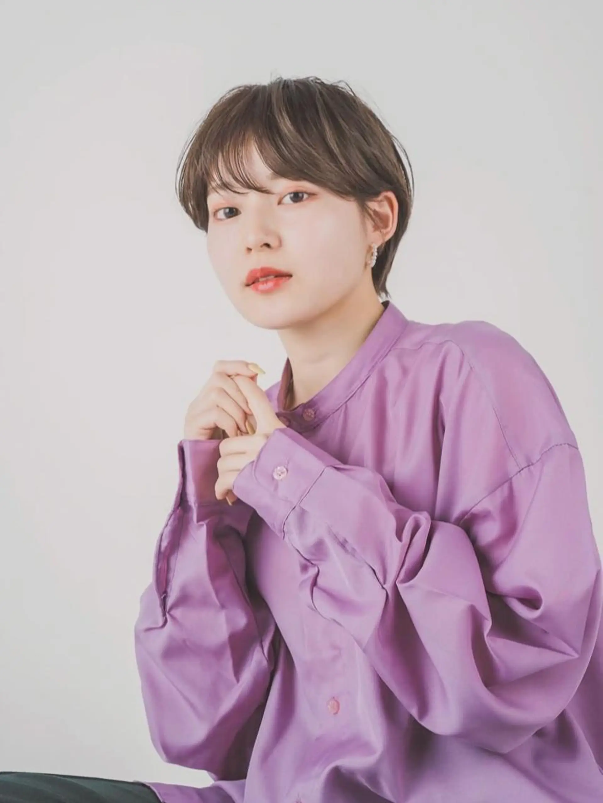 ショート カラー THE DAY所属・AKI HASHIMOTOのヘアスタイル