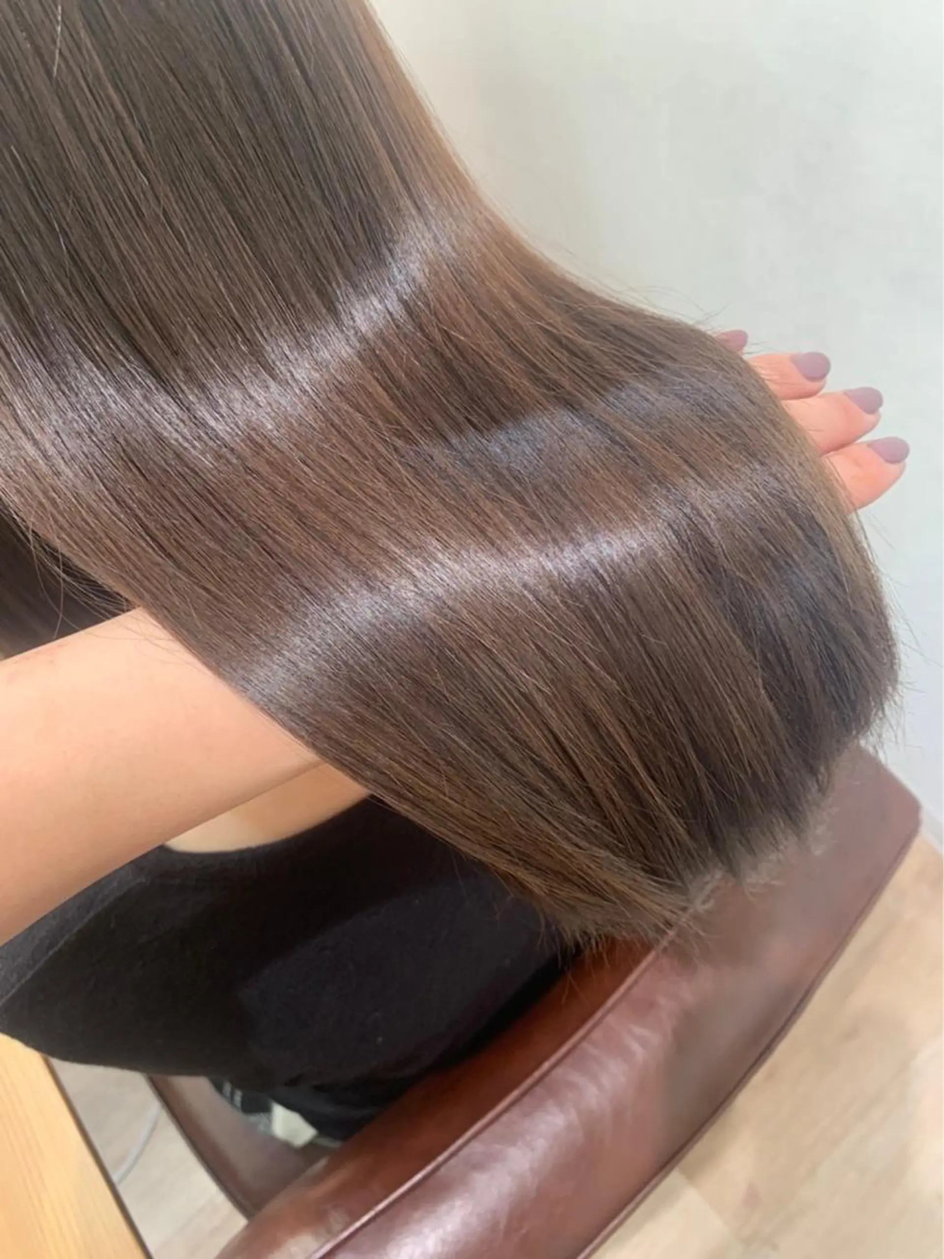ミディアム トリートメント ダウンパーマ🇰🇷 毛流れパーマ【かな】のヘアスタイル
