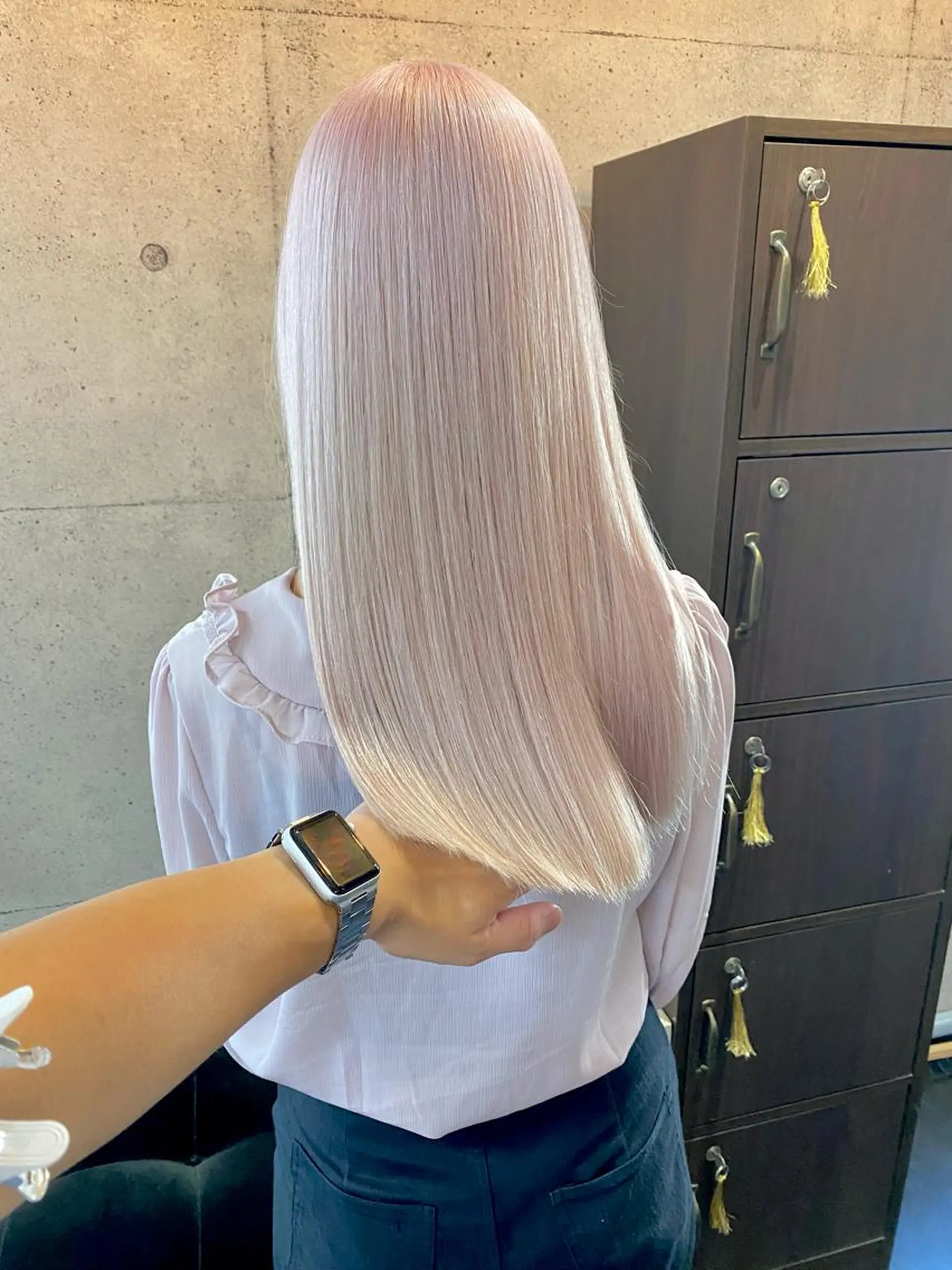 ロング カラー ヘアカラー トリートメント MORROW所属・⭕️ダメージレス特化 髪質改善🥇丸山憲人のヘアスタイル