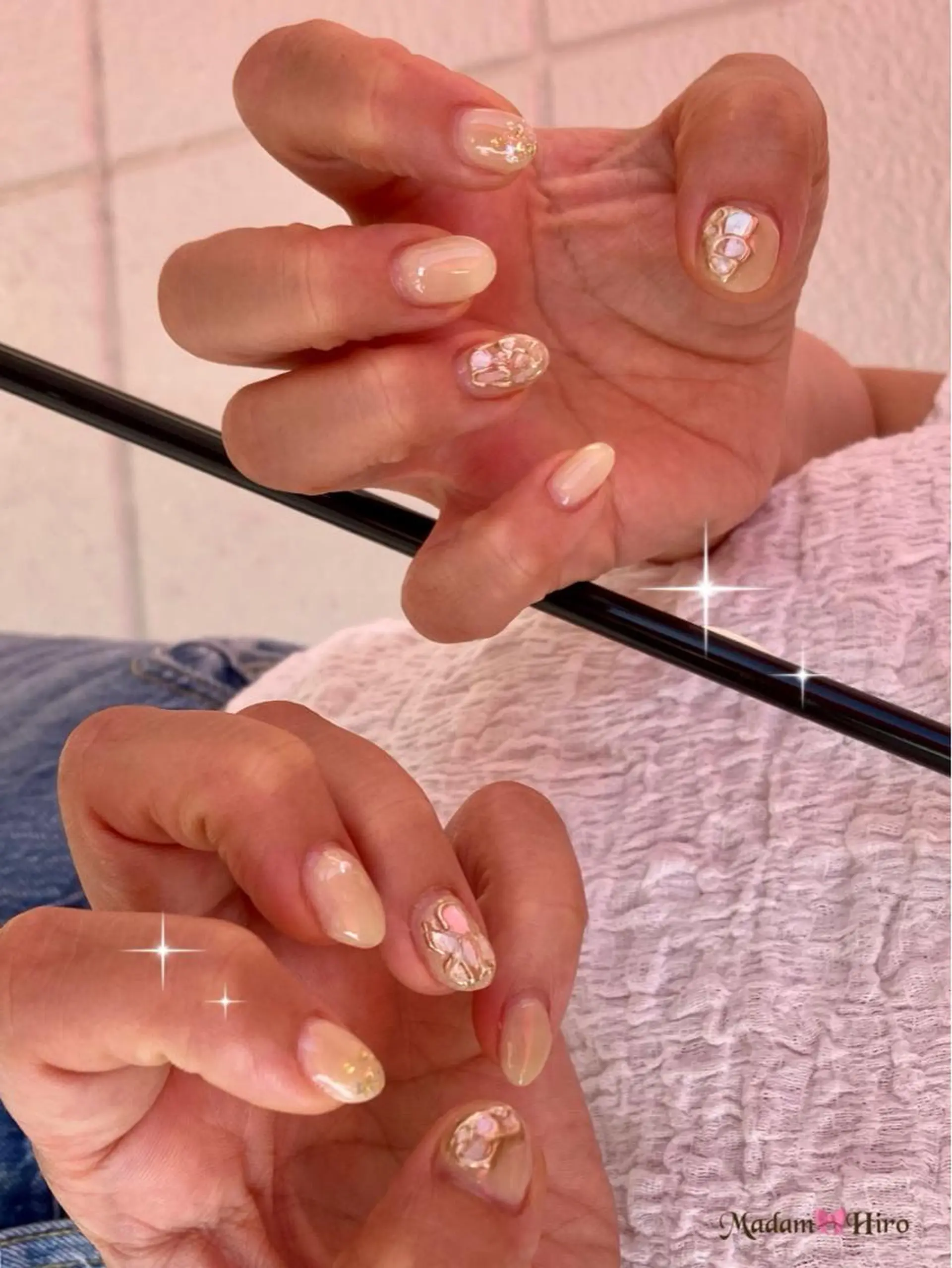 ネイル ミラーネイル Lianネイル 寛子Lianのネイルデザイン