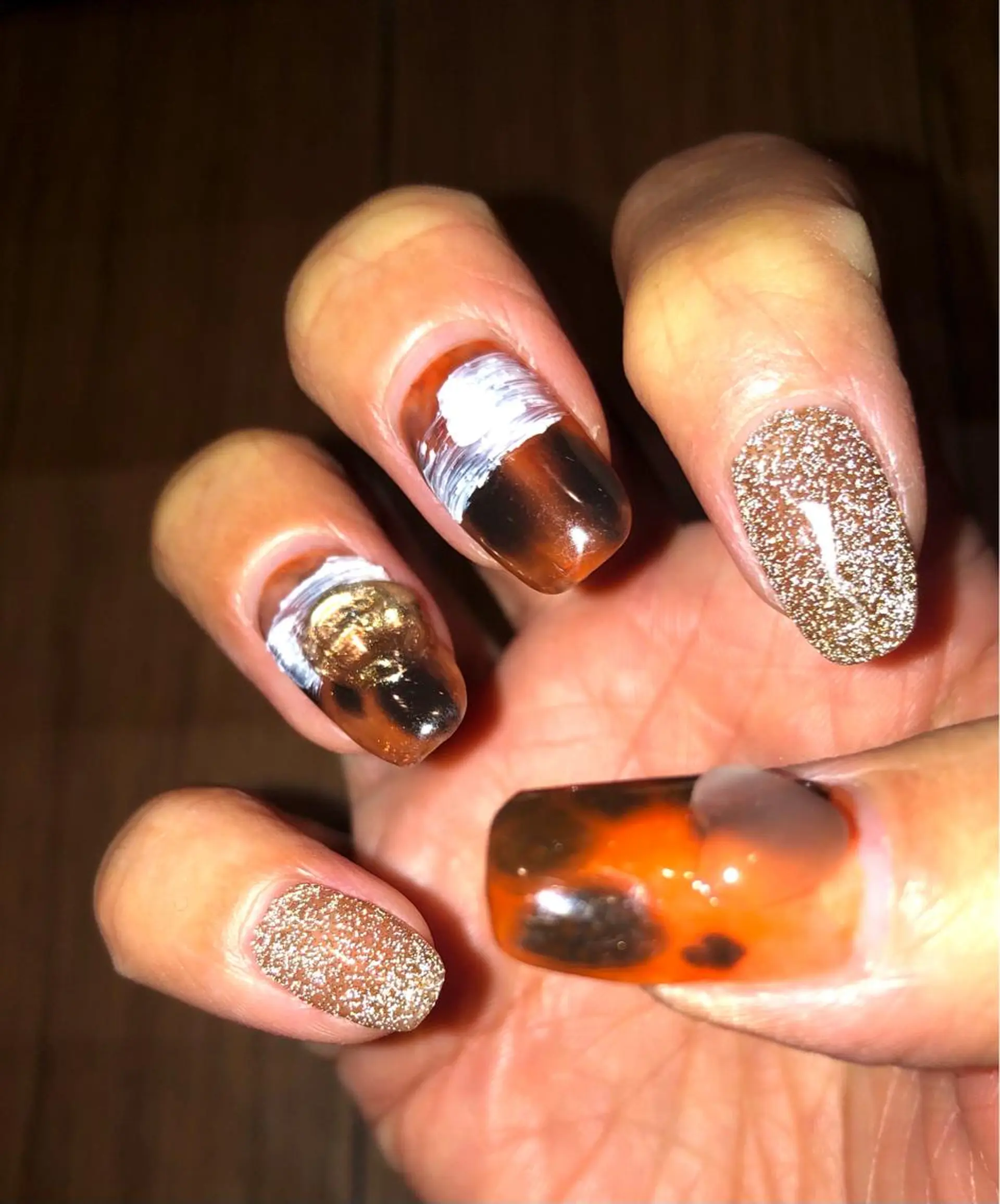 ネイル フラッシュネイル キラキラネイル ニュアンスネイル Ｈ3（エイチスリー）所属・H3 hitoのネイルデザイン