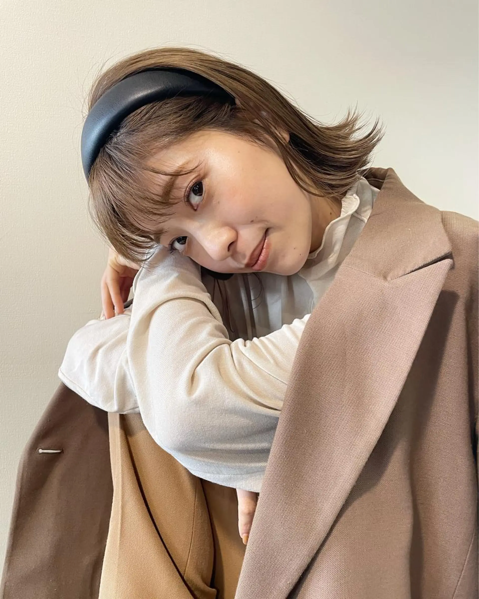 ミディアム カラー ヘアアレンジ カット ヘアカラー トリートメント 徳永 実沙のヘアスタイル