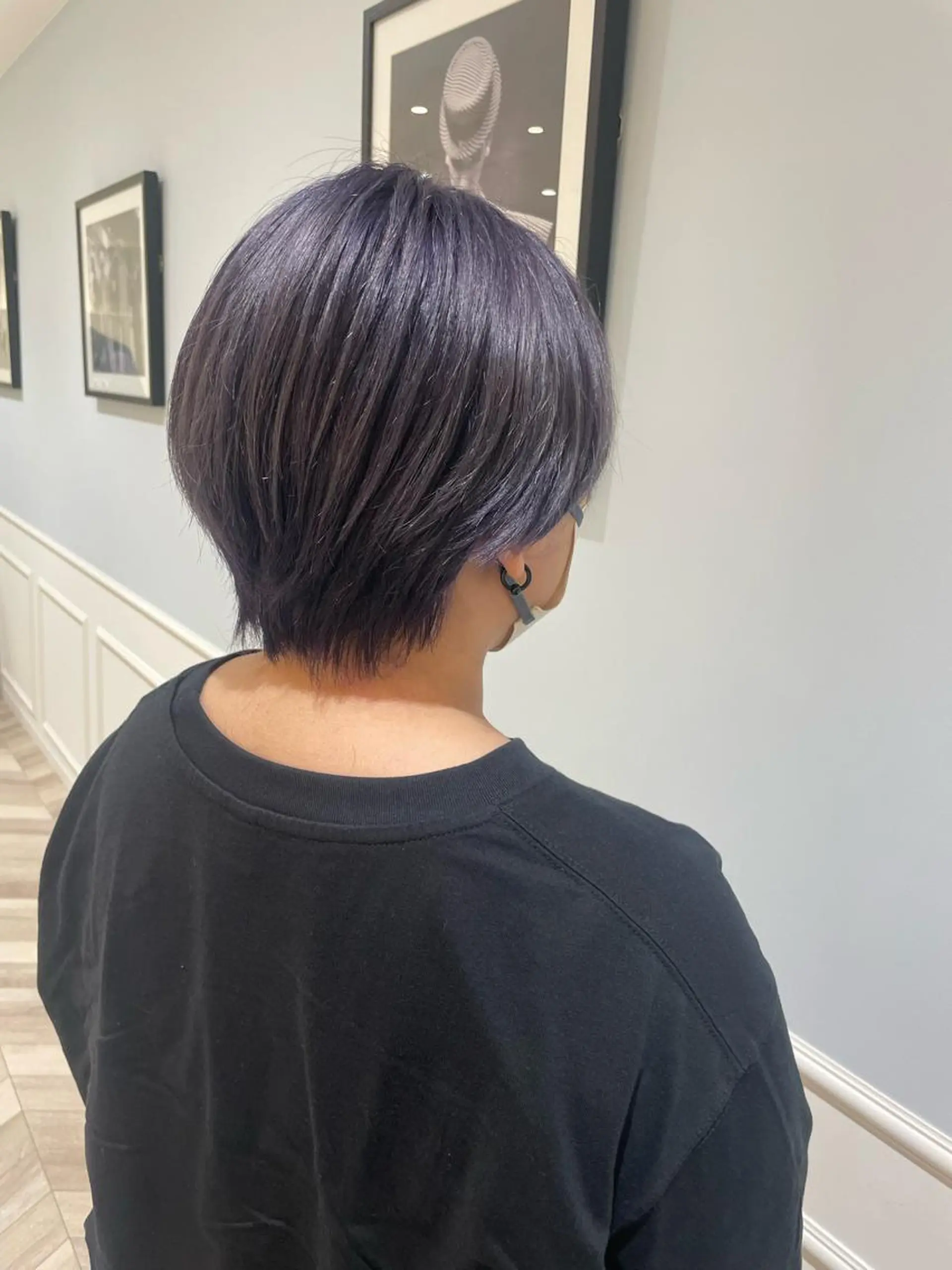 ショート カラー パープルカラー ヘアカラー 💐レイヤー/透明感 カラー💐智口彩香のヘアスタイル