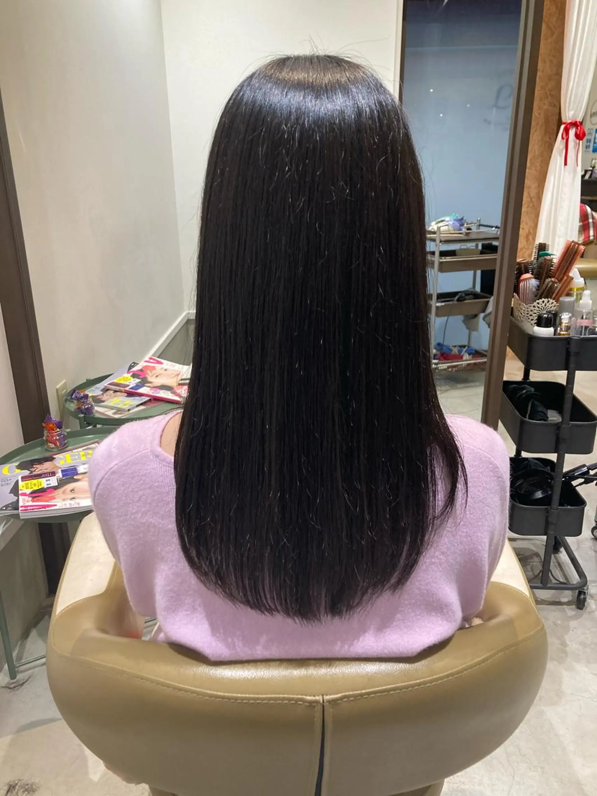 ロング カット 折本 沙織のヘアスタイル