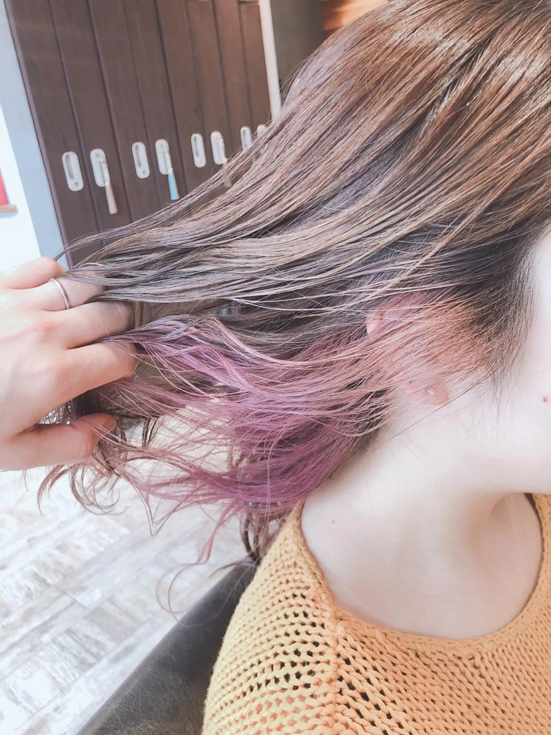 セミロング REVE所属・馬場  麻応のヘアスタイル