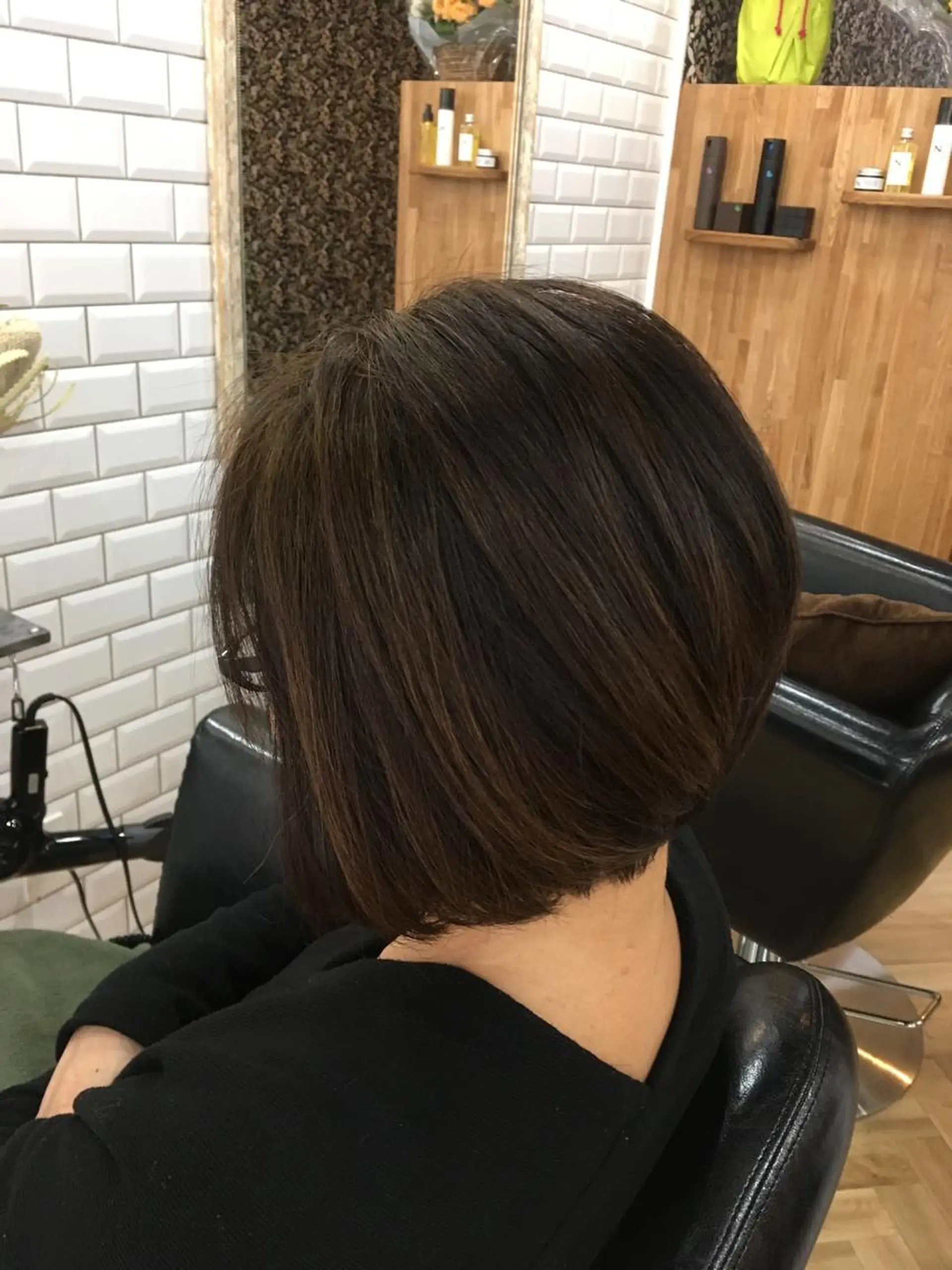 ショート カラー 前下がりボブ ボブ カット ヘアカラー トリートメント ALETTA所属・橋本 敬介のヘアスタイル