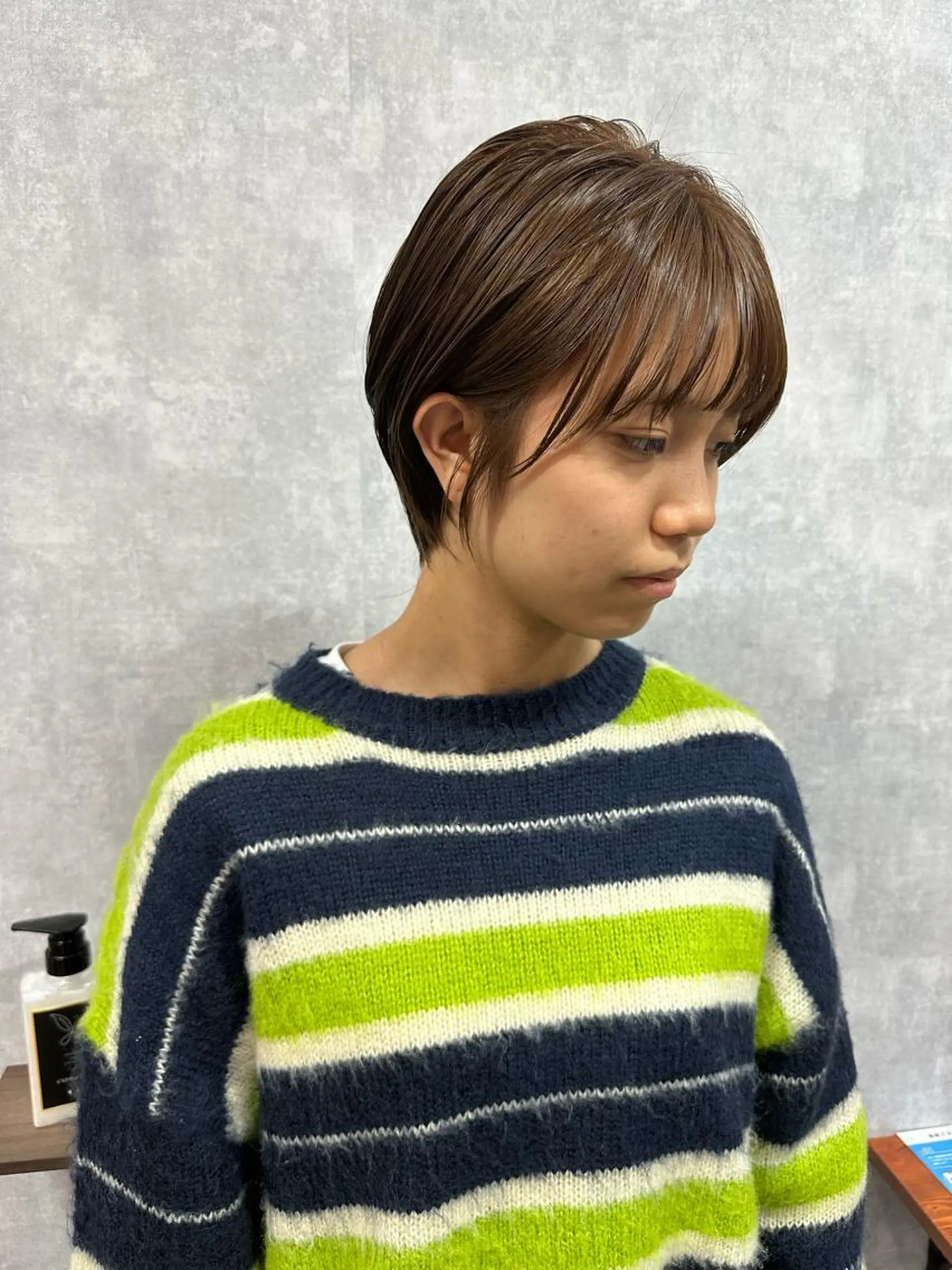 ショート 切りっぱなしボブ ショートボブ ハンサムショート 丸みショート アッシュ カット ヘアカラー トリートメント C’LD hair produce /シールドヘア所属・モテ髪/ボブ/ショー ト/アダチフウトのヘアスタイル