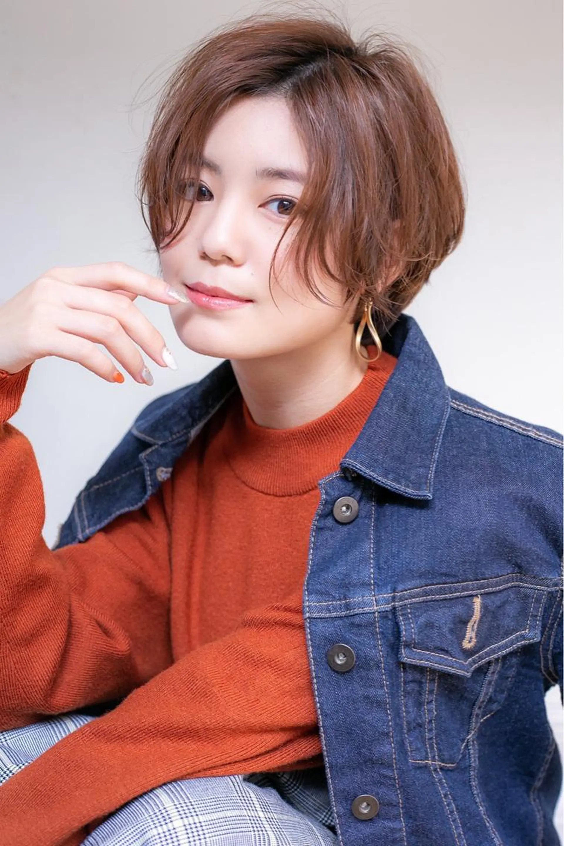 ショート マニッシュショート ショートヘア Lond enikaのヘアスタイル