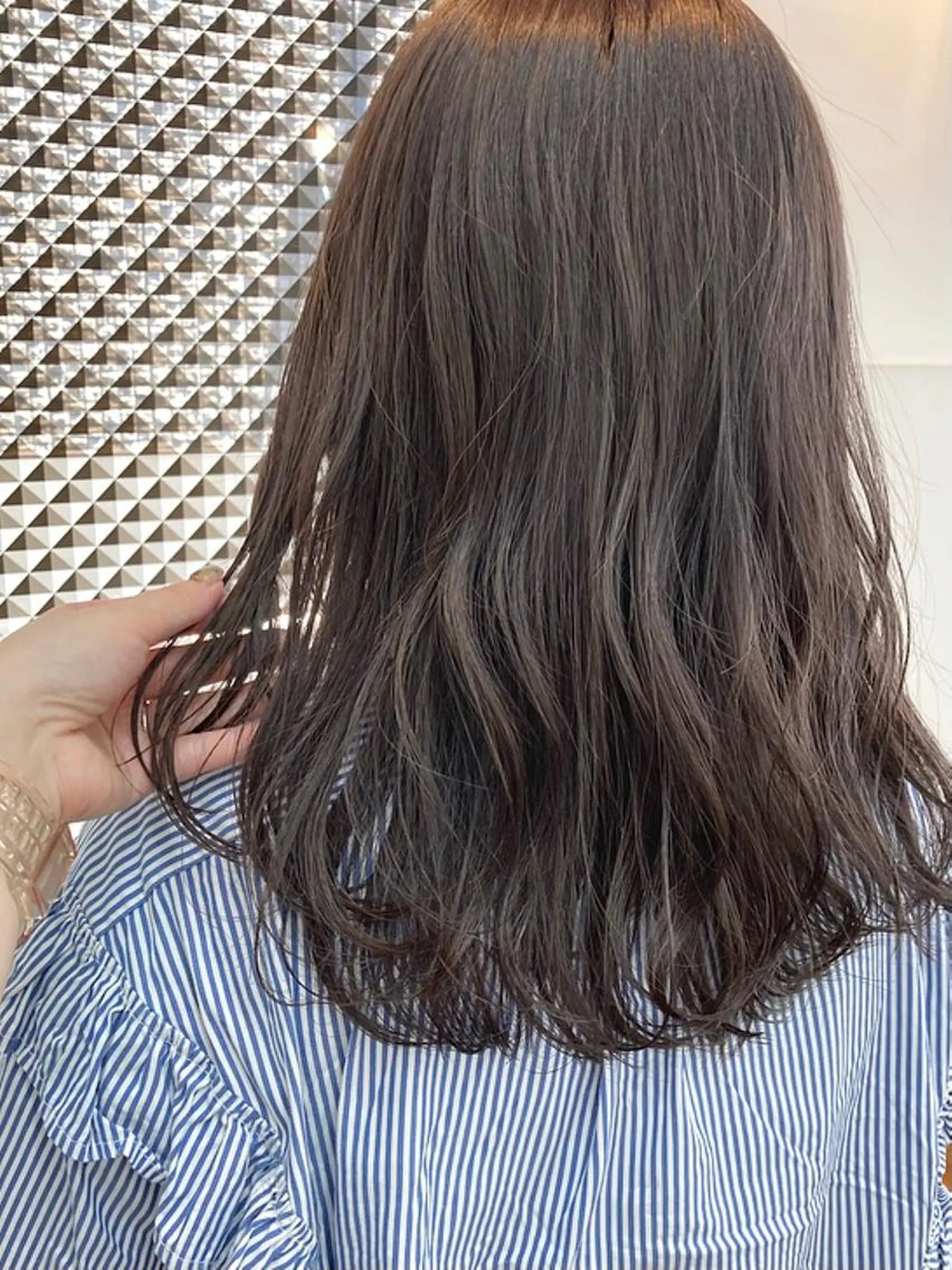 セミロング ヘアカラー トリートメント 🌼たけや みのり🌿のヘアスタイル