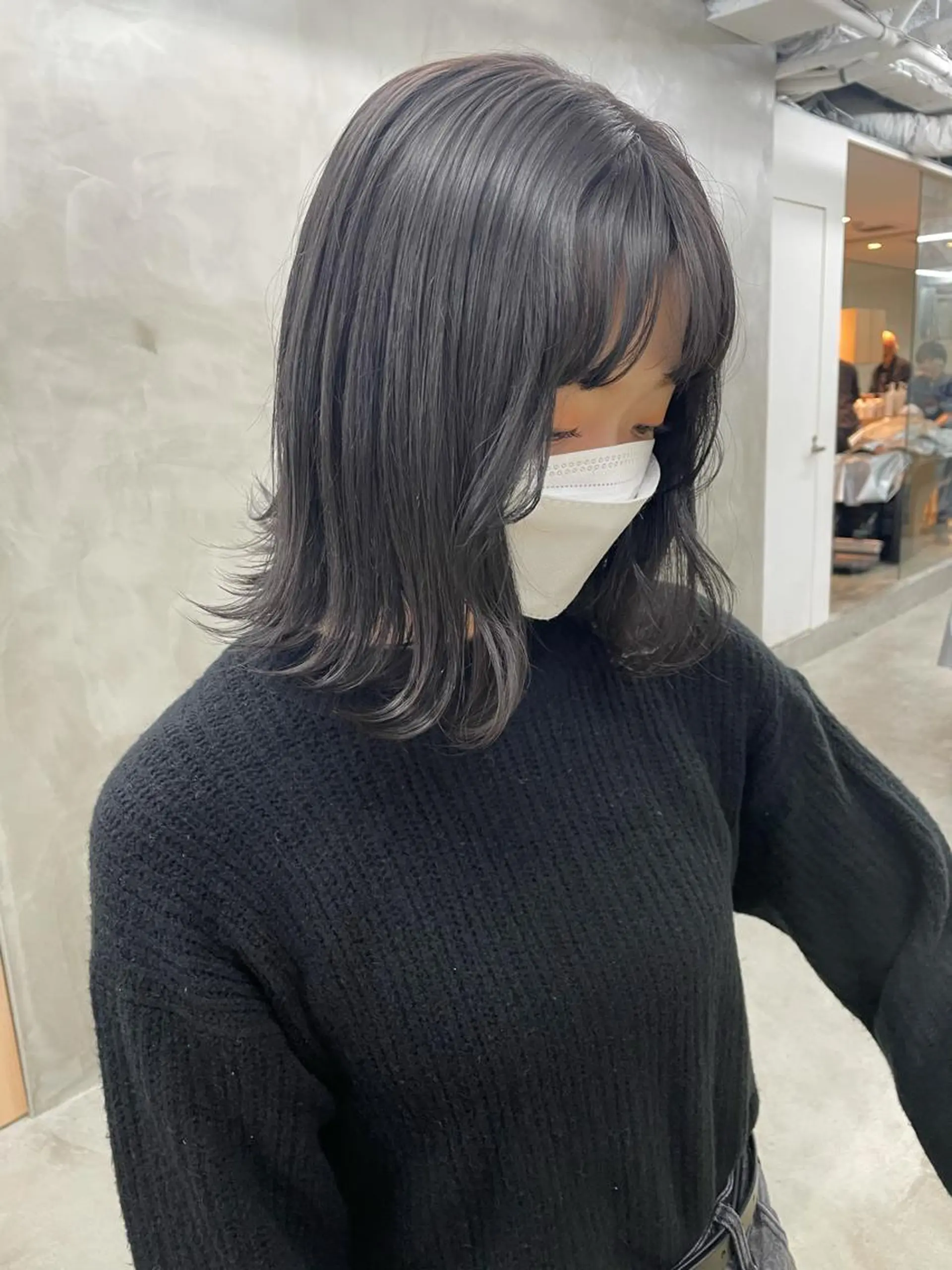 ミディアム カラー yurika☁️ 似合わせ｜レイヤーのヘアスタイル