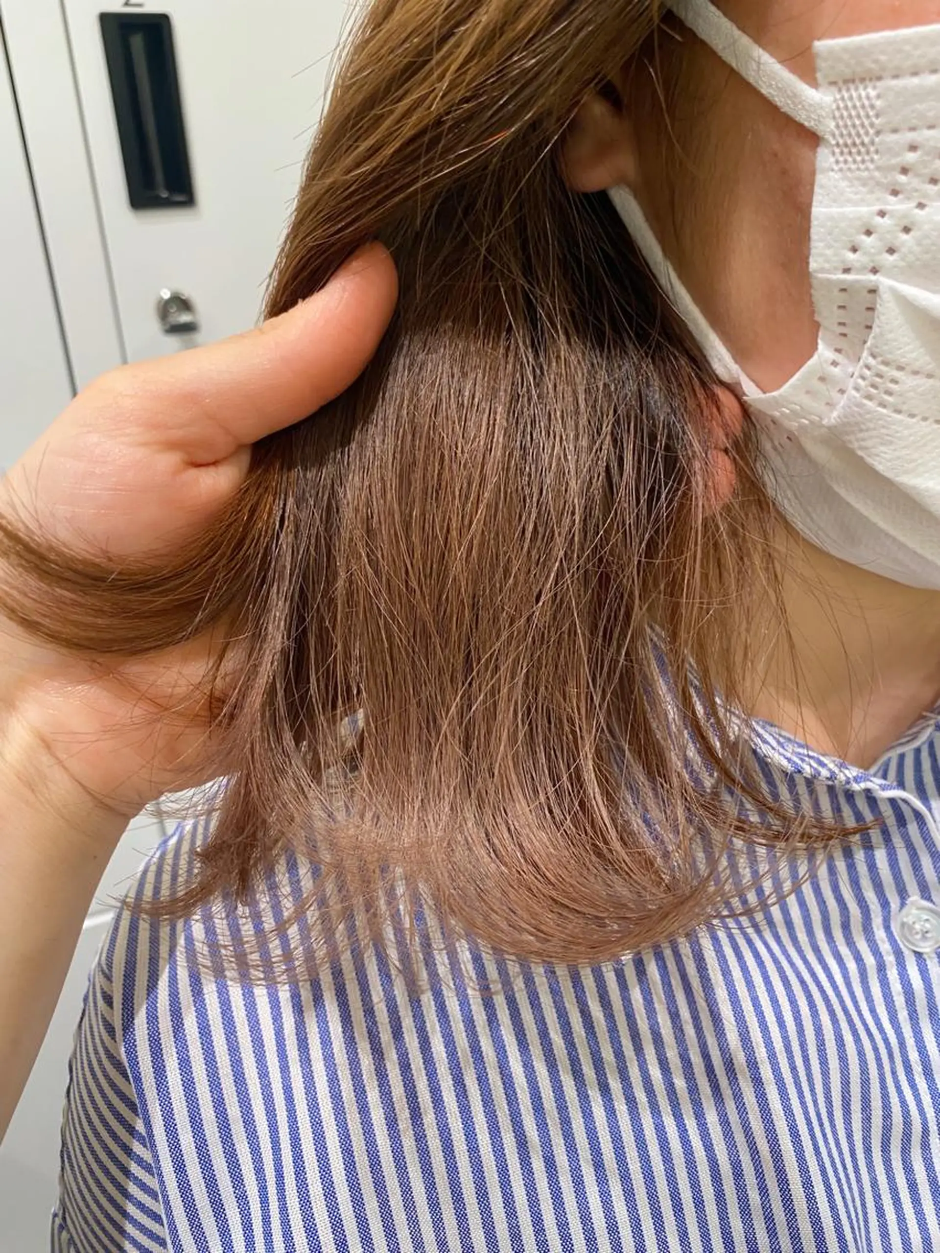 カラー ベージュカラー イヤリングカラー 暖色カラー /ヘアアレンジ/花鈴のヘアスタイル